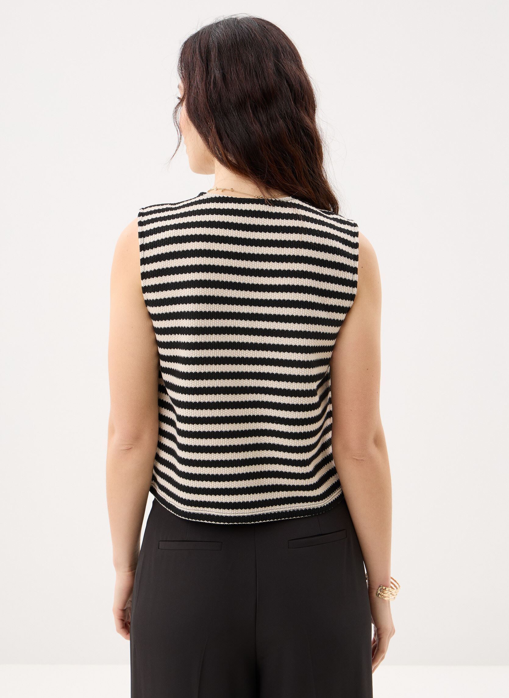 Strickjacken und Westen Vihimlas O-Neck S/L Striped Vest damen beige Vila Strickjacken und Westen Vihimlas O-Neck S/L Striped Vest damen beige BIRCH