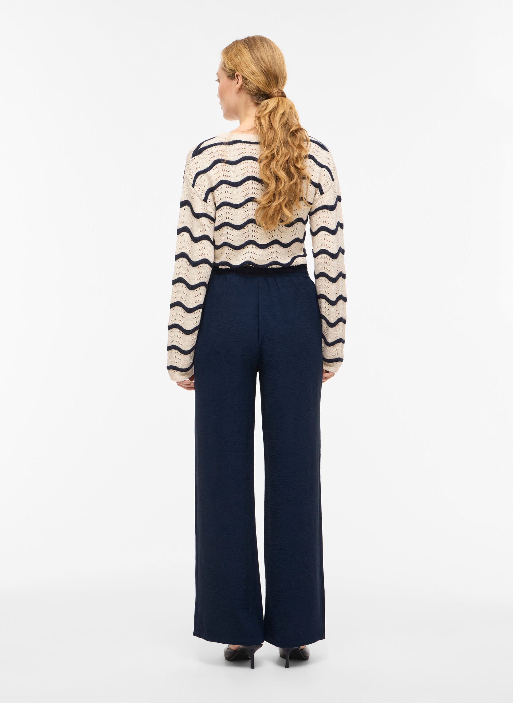 Wijde broeken Vijosa Hw Wide Pants - Noos dames blauw Vila Wijde broeken Vijosa Hw Wide Pants - Noos dames blauw NAVY BLAZER