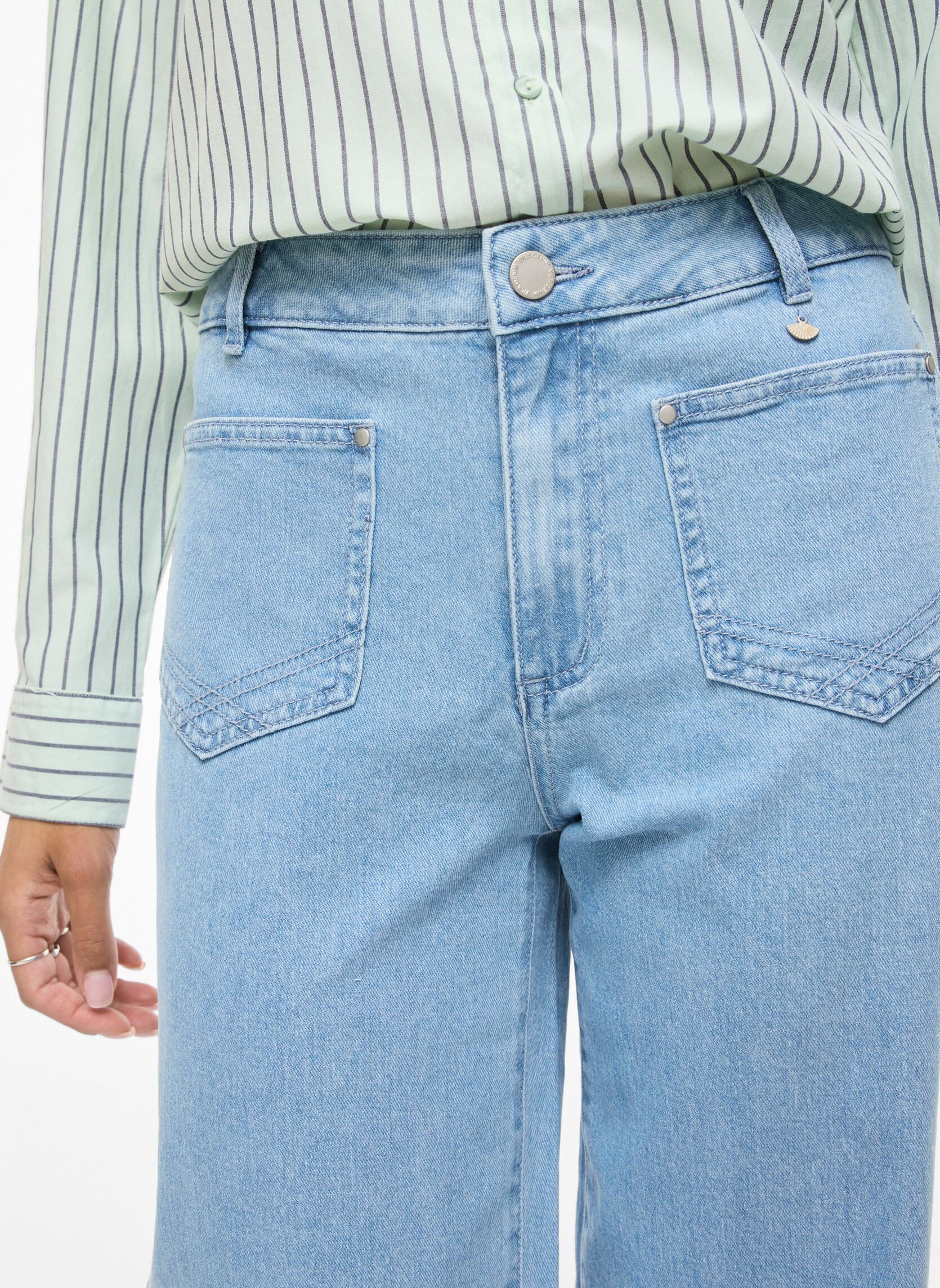 Weite Jeans Vilorie Rio Rw Wide Pocket Trim Lbd Jean damen blau Vila Weite Jeans Vilorie Rio Rw Wide Pocket Trim Lbd Jean damen blau Light Blue Denim