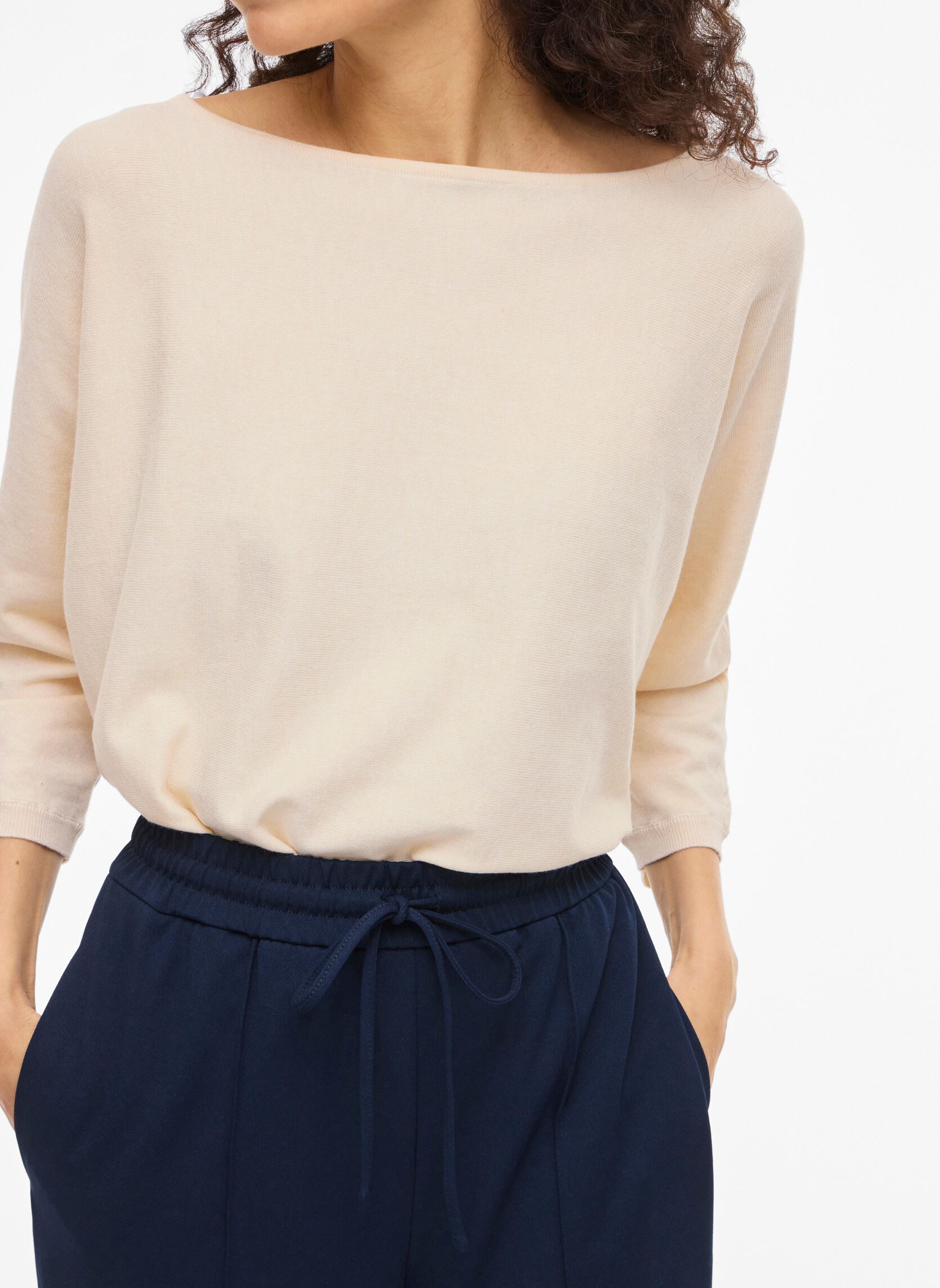 Pulls Vimalu Boatneck 3/4 Sleeve Knit Top-Noos femme beige Vila Pulls Vimalu Boatneck 3/4 Sleeve Knit Top-Noos femme beige Sandshell