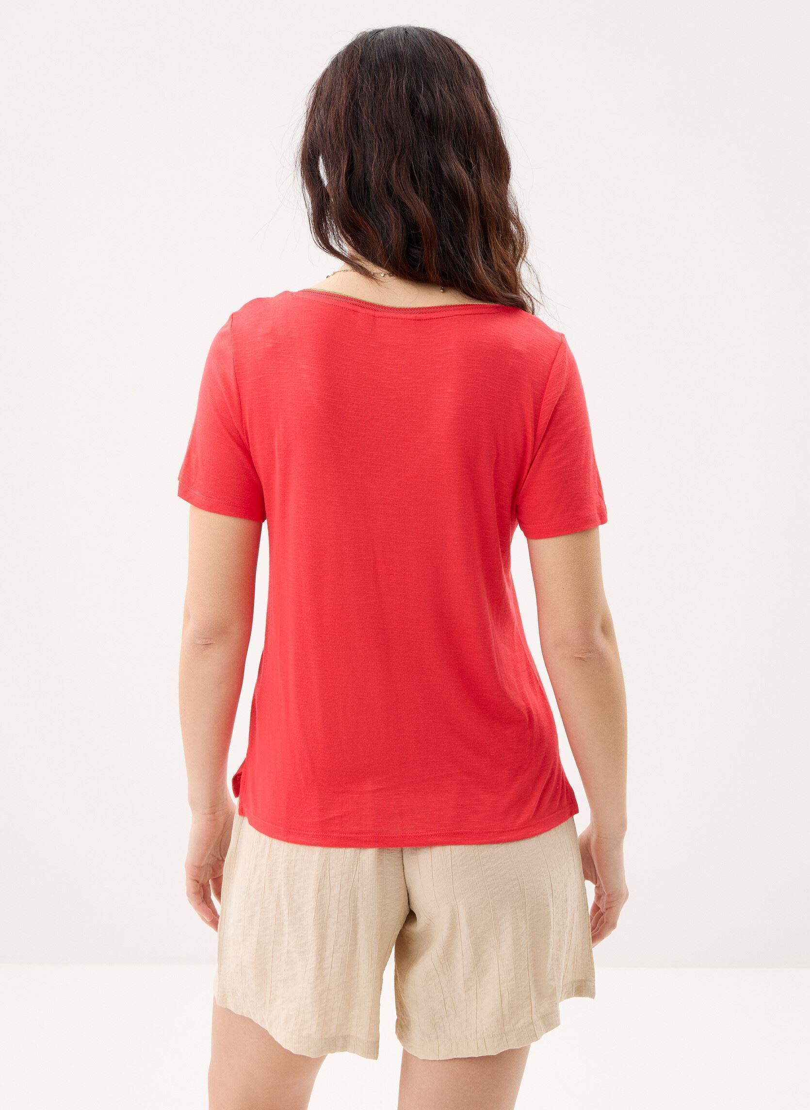 Kurzarm-T-Shirts Vinoel S/S Top - Noos damen rosa Vila Kurzarm-T-Shirts Vinoel S/S Top - Noos damen rosa Hibiscus