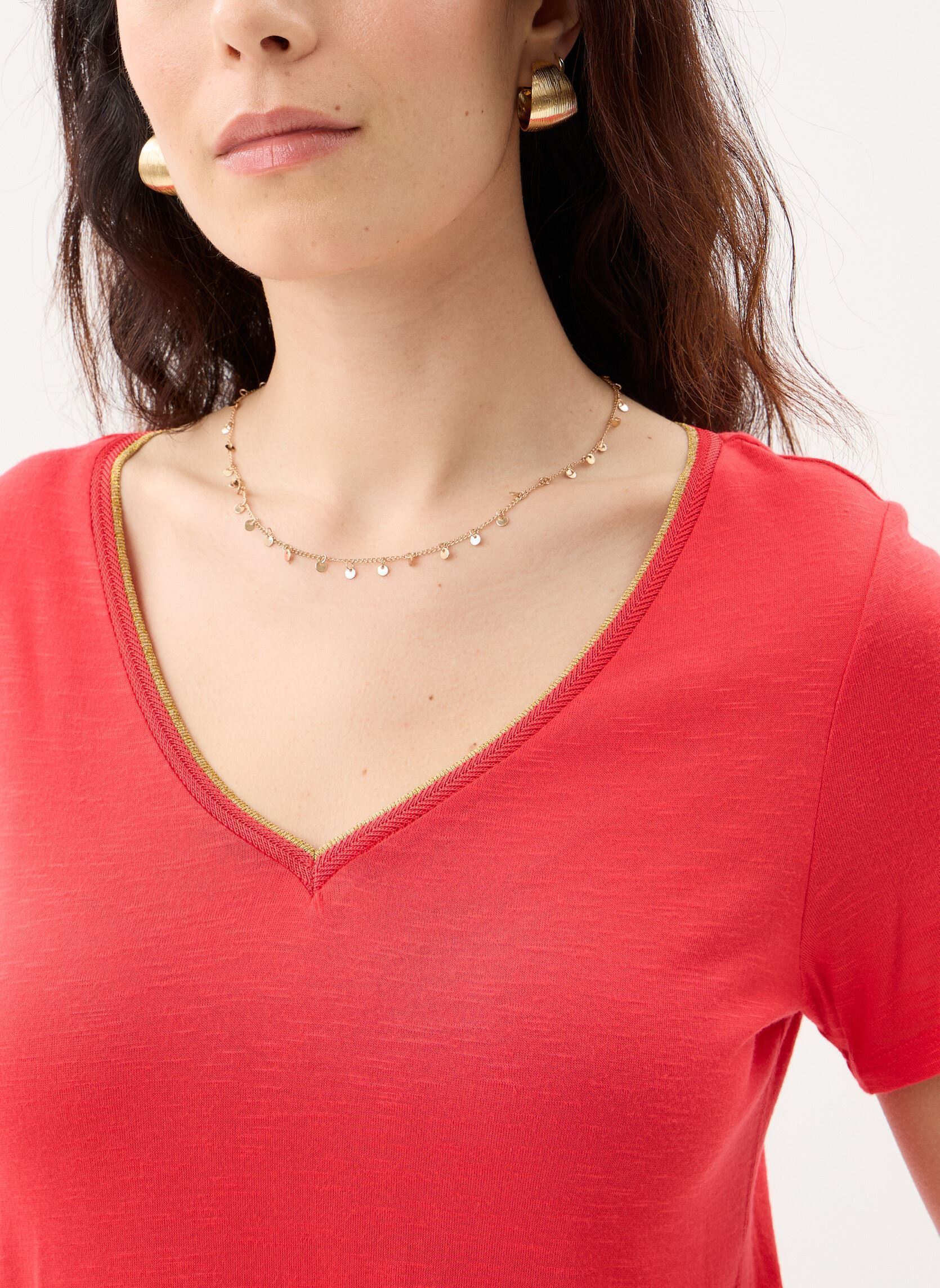 Kurzarm-T-Shirts Vinoel S/S Top - Noos damen rosa Vila Kurzarm-T-Shirts Vinoel S/S Top - Noos damen rosa Hibiscus