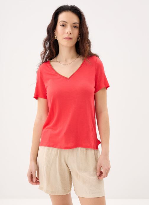 Vila Kurzarm-T-Shirts Vinoel S/S Top - Noos damen rosa