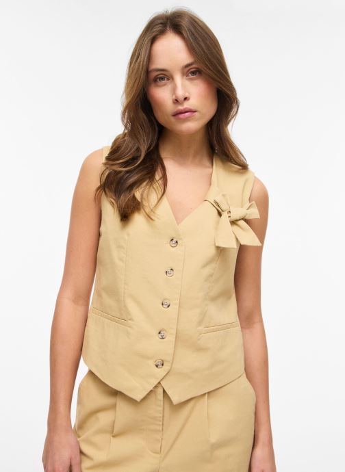 Vila Vesten Vialara S/L Vest dames beige