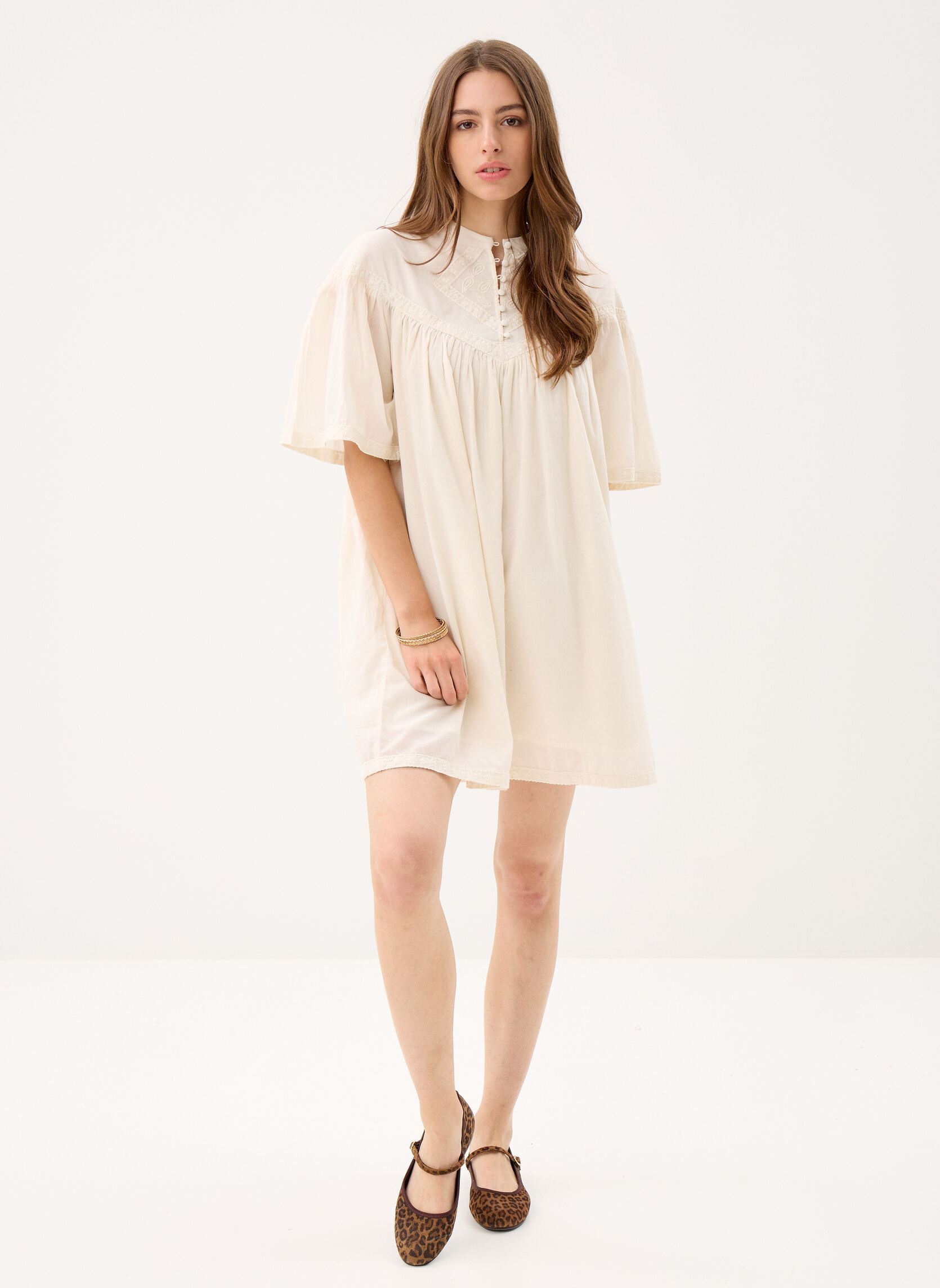 Robes Viesma 2/4 Short Dress/C36 femme beige Vila Robes Viesma 2/4 Short Dress/C36 femme beige Birch