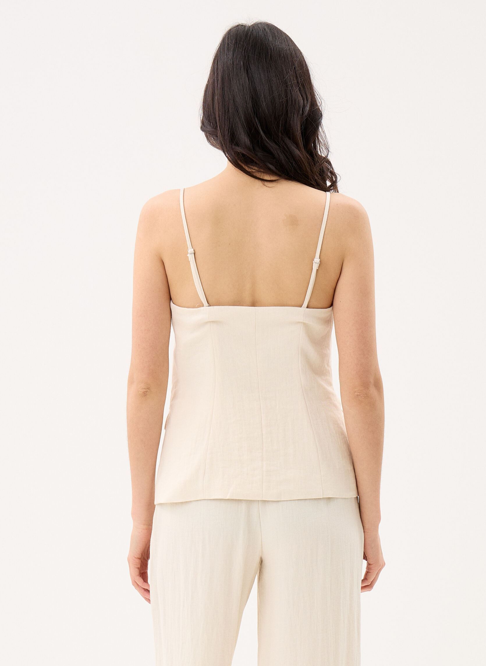 Gilets Viflea S/L Tailored Button Vest femme beige Vila Gilets Viflea S/L Tailored Button Vest femme beige Birch