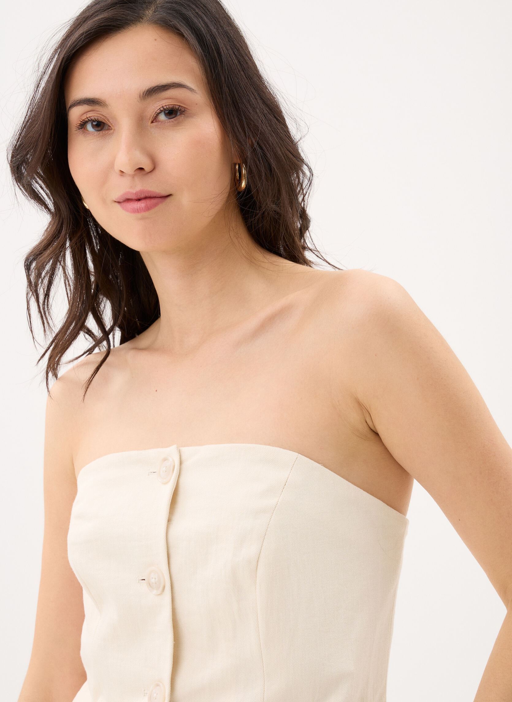 Gilets Viflea S/L Tailored Button Vest femme beige Vila Gilets Viflea S/L Tailored Button Vest femme beige Birch
