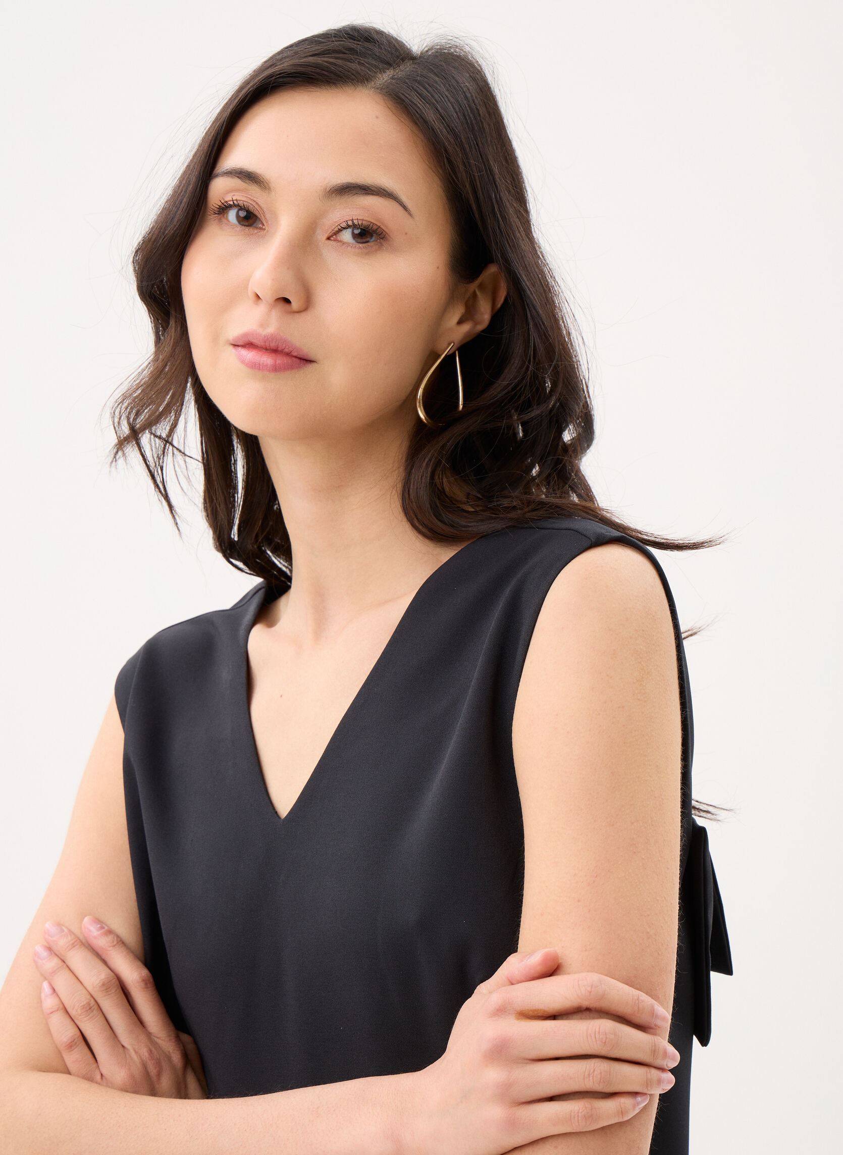 Robes Vigery V-Neck S/L Short Dress/Dc/R femme noir Vila Robes Vigery V-Neck S/L Short Dress/Dc/R femme noir BLACK BEAUTY