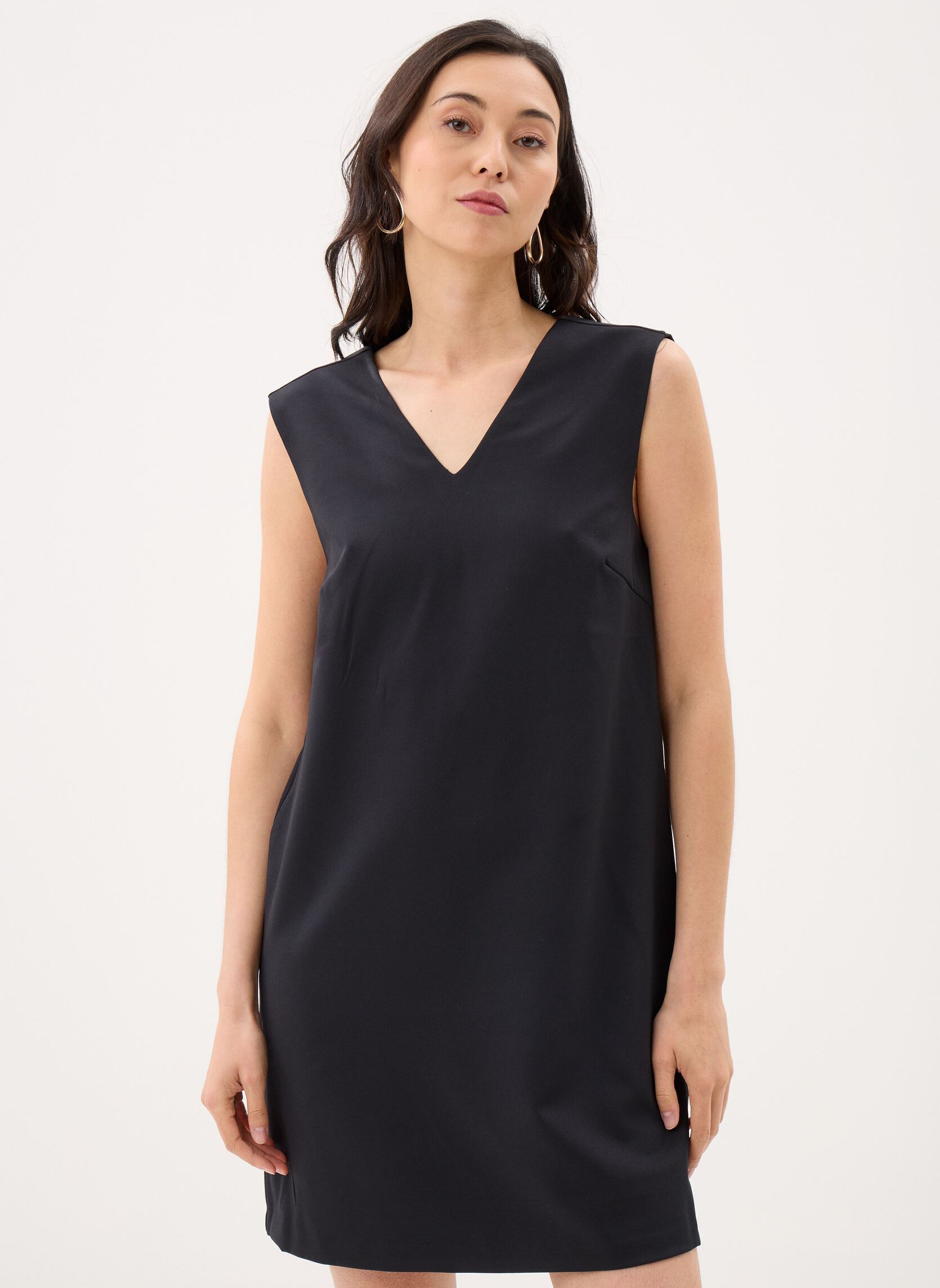 Robes Vigery V-Neck S/L Short Dress/Dc/R femme noir Vila Robes Vigery V-Neck S/L Short Dress/Dc/R femme noir BLACK BEAUTY