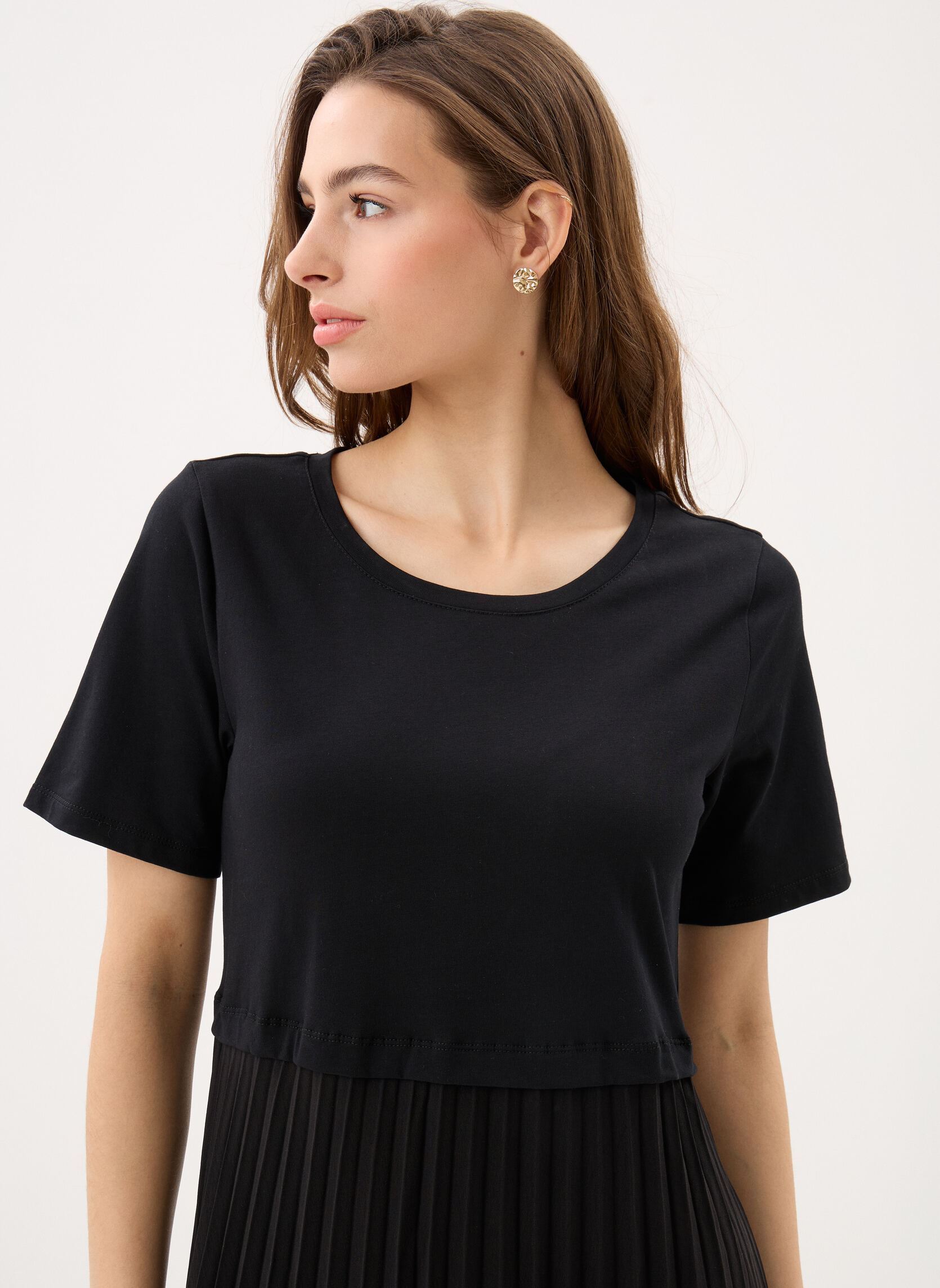 Robes Vijuna S/S Plisse Midi Dress/C32/1 femme noir Vila Robes Vijuna S/S Plisse Midi Dress/C32/1 femme noir BLACK BEAUTY