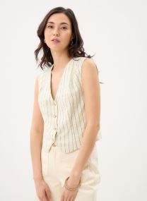 Gilets Viliaya S/L Waistcoat/Rf femme beige