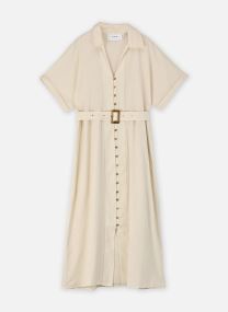 Jurken Vilinnen Ss Midi Shirt Dress/Rs dames beige