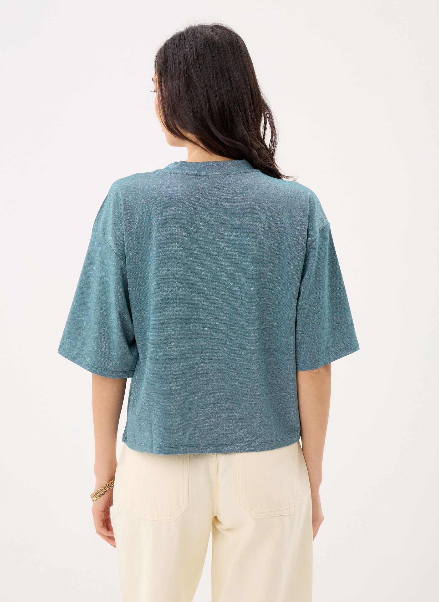 Tee-shirts manches courtes Viluxi O-Neck Oversized Tee/Vol femme vert Vila Tee-shirts manches courtes Viluxi O-Neck Oversized Tee/Vol femme vert Atlantic Deep