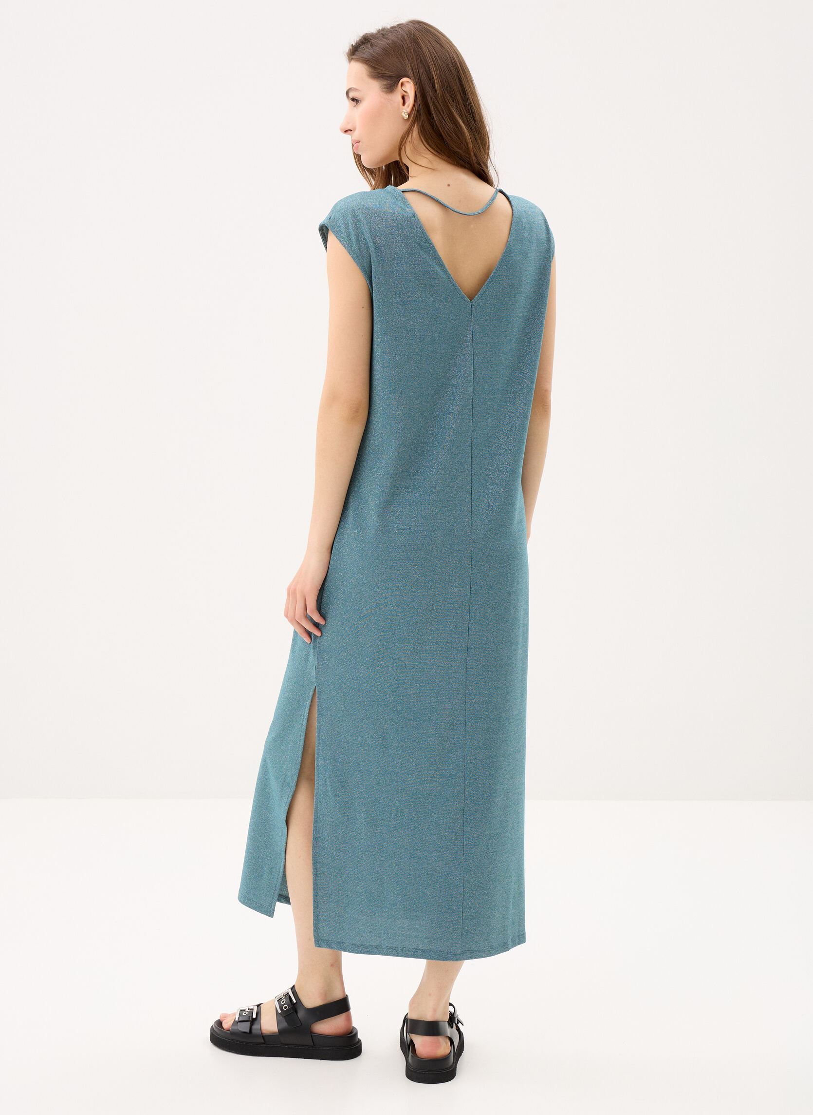 Lange Kleider Viluxi S/S Rev Glitter Ankle Dress/Vol damen grün Vila Lange Kleider Viluxi S/S Rev Glitter Ankle Dress/Vol damen grün Atlantic Deep