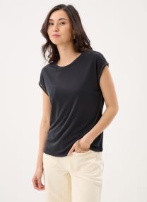 Tee-shirts manches courtes Vimodala C/S O-Neck Detail Top - Noos femme noir