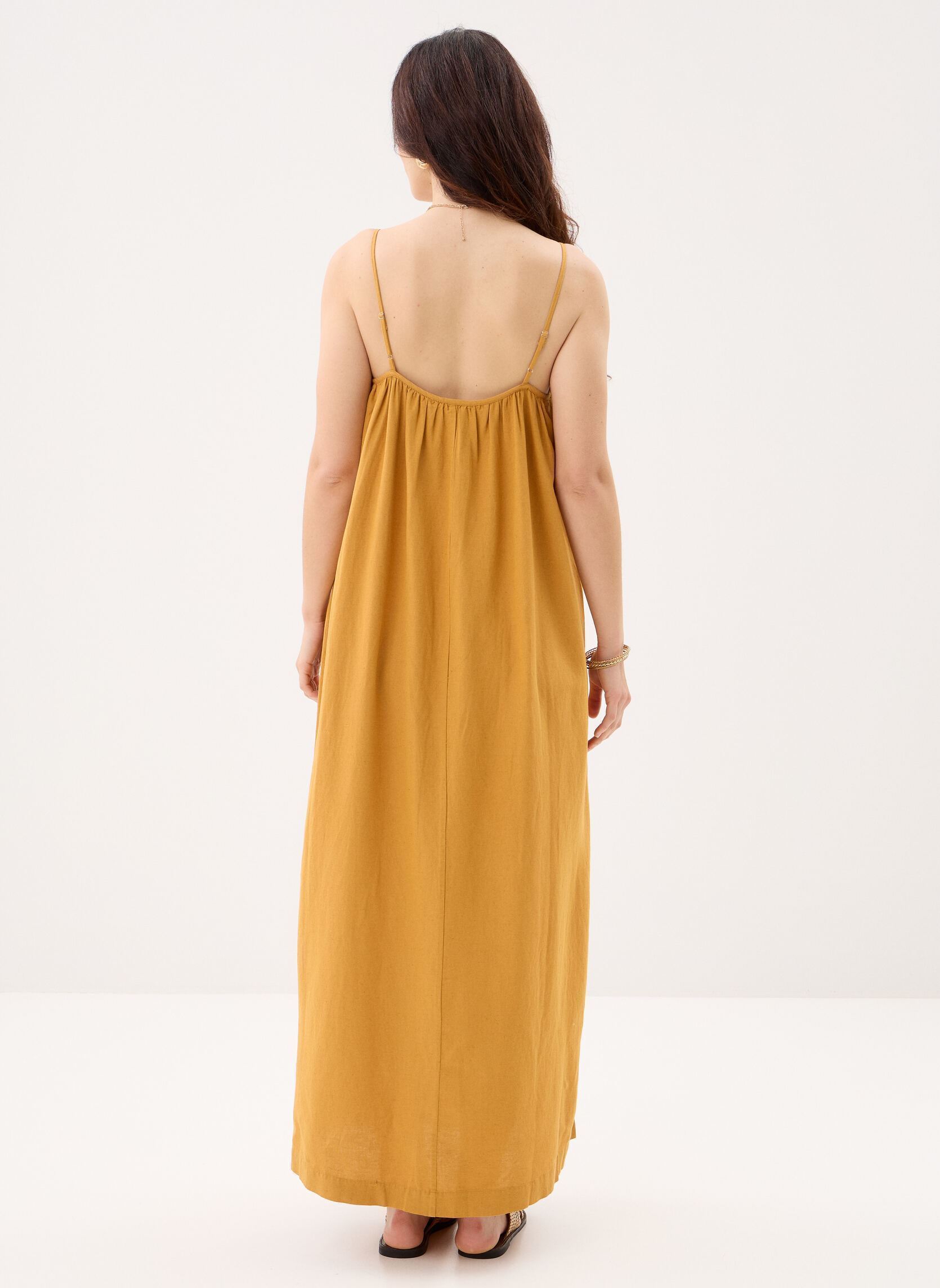 Lange Kleider Viprisilla Singlet Maxi Dress/Vol damen gelb Vila Lange Kleider Viprisilla Singlet Maxi Dress/Vol damen gelb AMBER GOLD