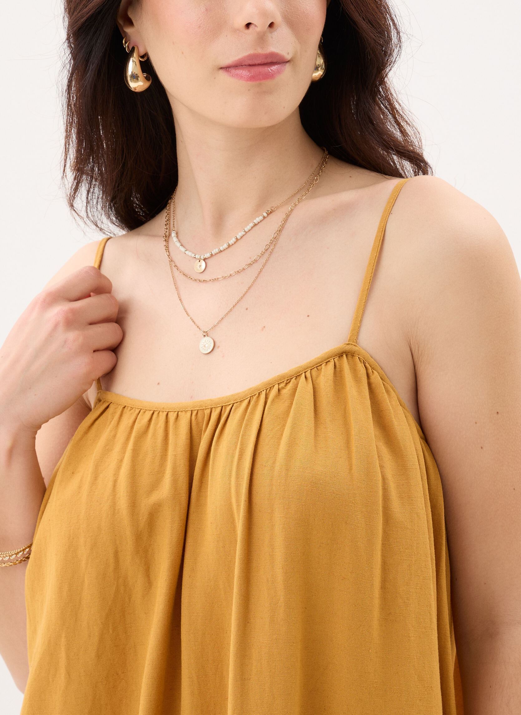 Lange Kleider Viprisilla Singlet Maxi Dress/Vol damen gelb Vila Lange Kleider Viprisilla Singlet Maxi Dress/Vol damen gelb AMBER GOLD