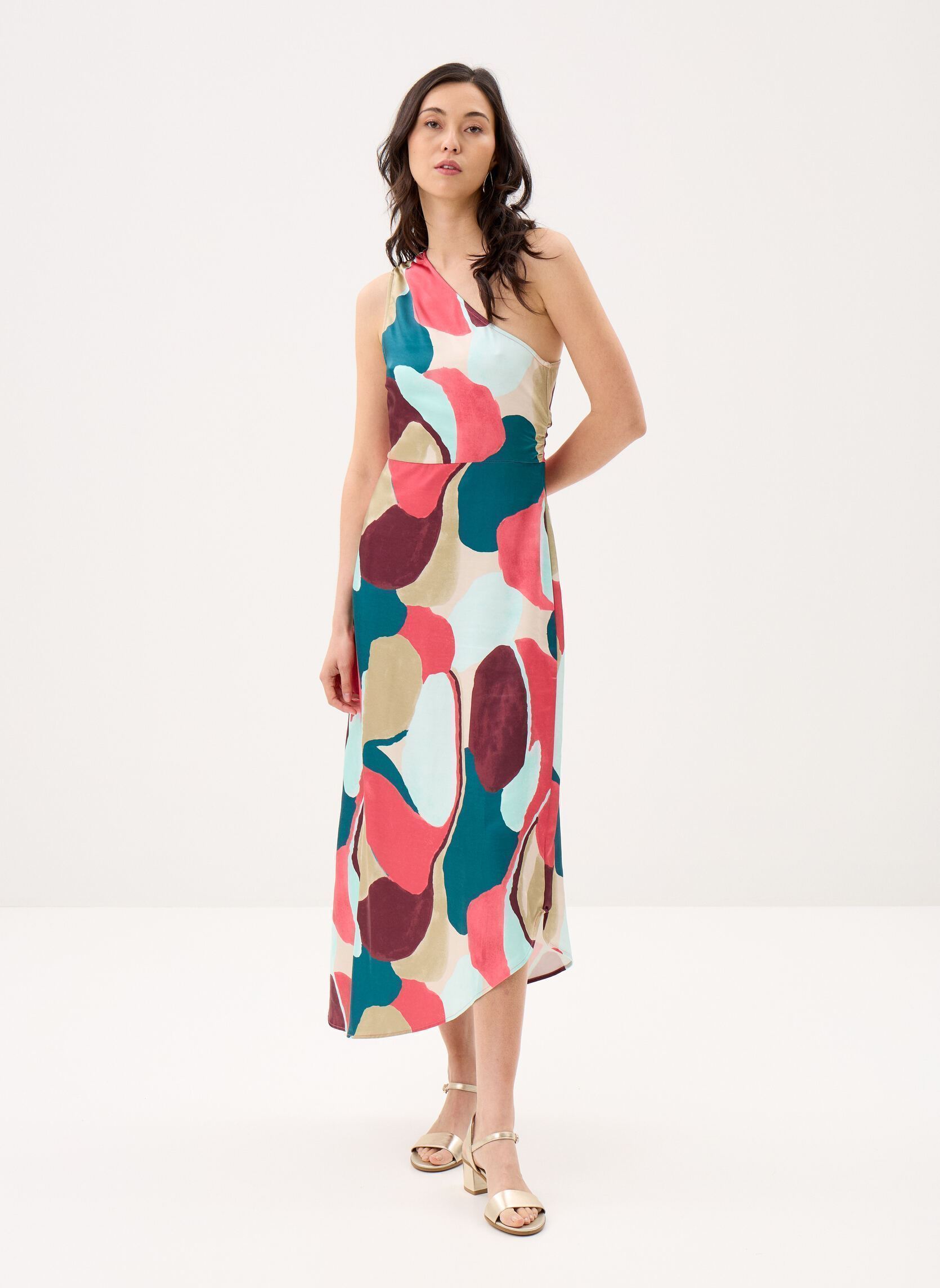 Robes Visalmira Kai One-Shoulder Midi Dress/Dc femme rose Vila Robes Visalmira Kai One-Shoulder Midi Dress/Dc femme rose Holly Berry