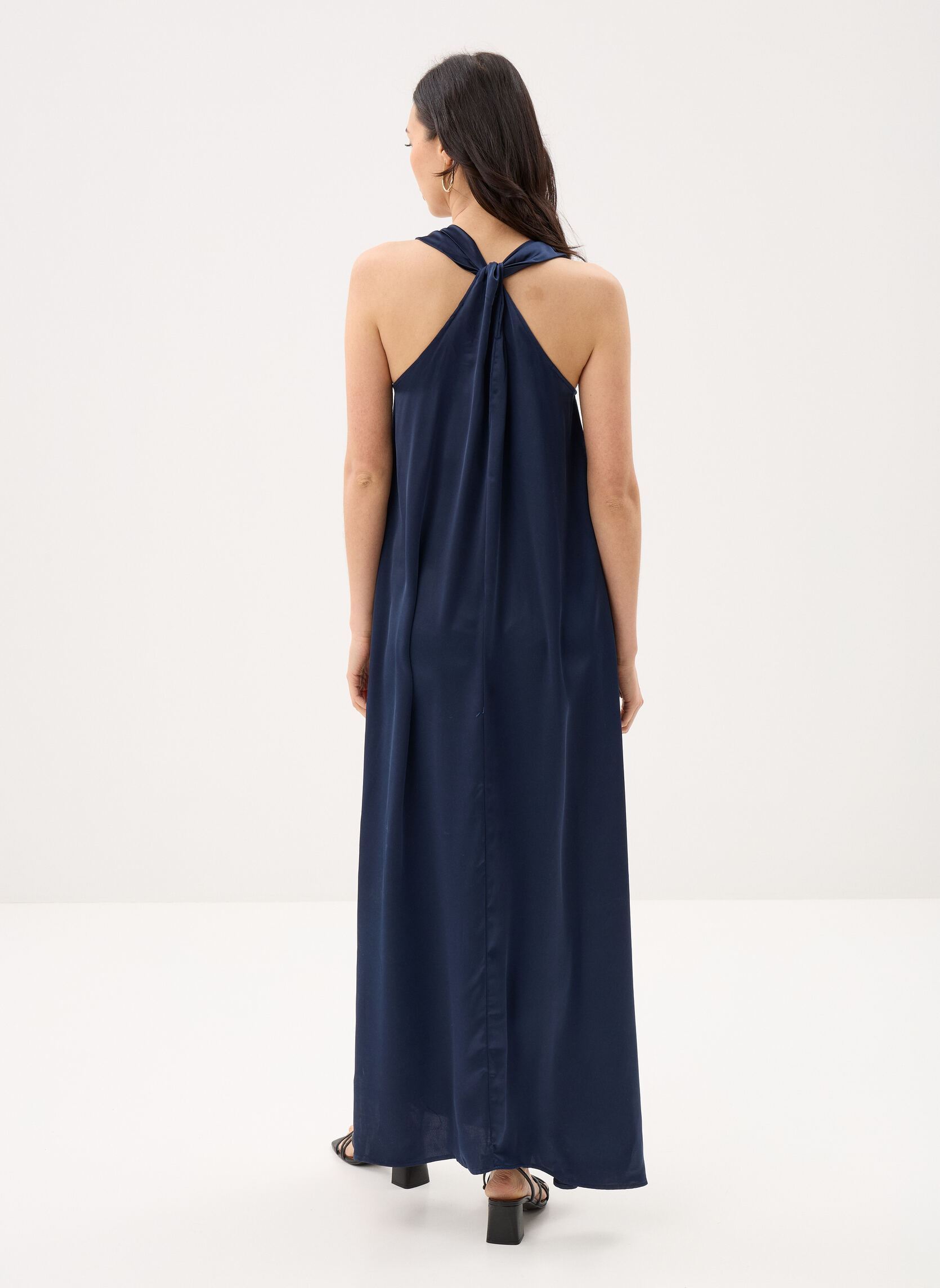 Lange Kleider Vistella O-Neck S/L Maxi Dress/Dc damen blau Vila Lange Kleider Vistella O-Neck S/L Maxi Dress/Dc damen blau Navy Blazer