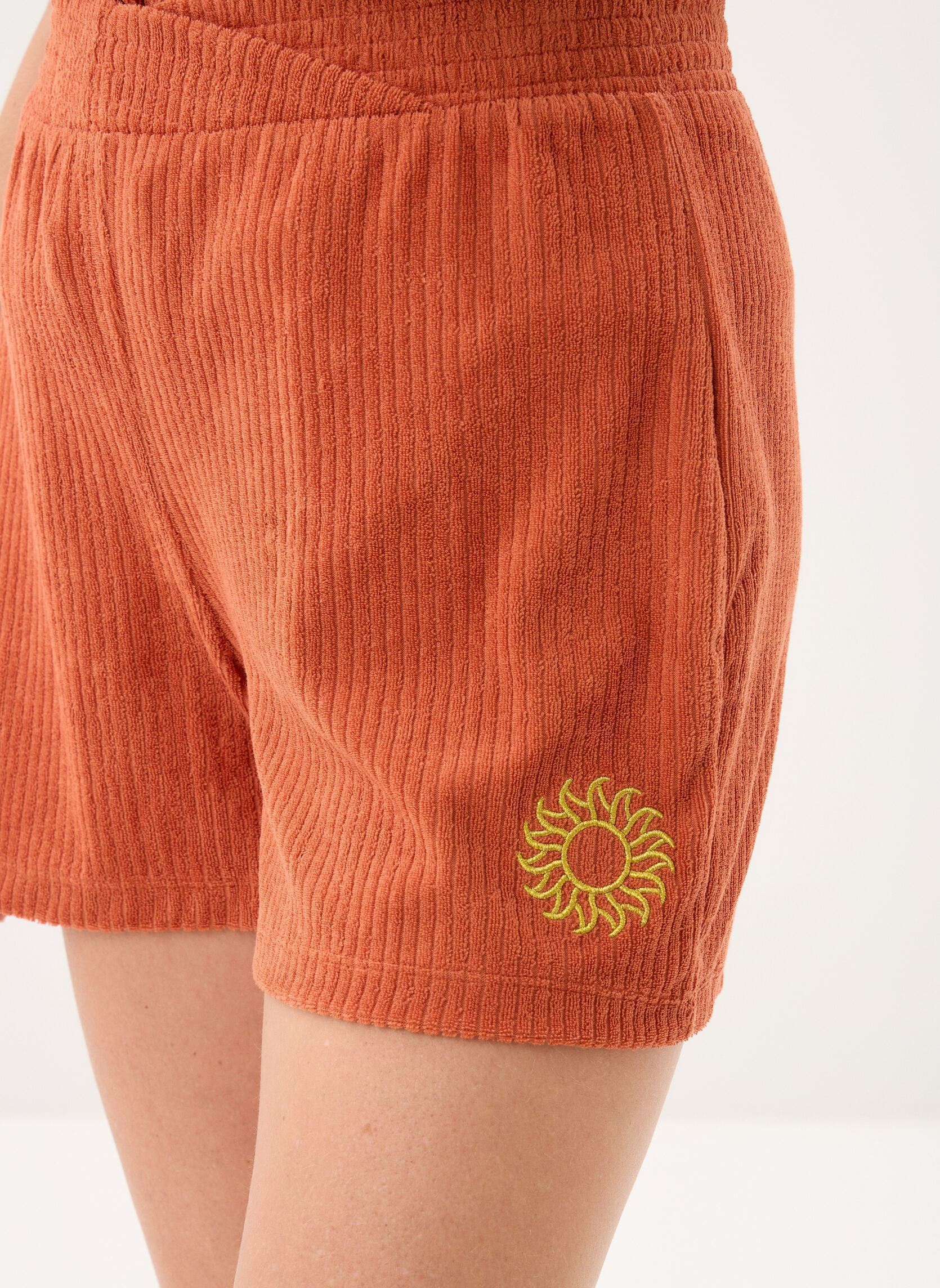 Shorts Vifrotte Emb Rw Shorts femme marron Vila Shorts Vifrotte Emb Rw Shorts femme marron BURNT BRICK