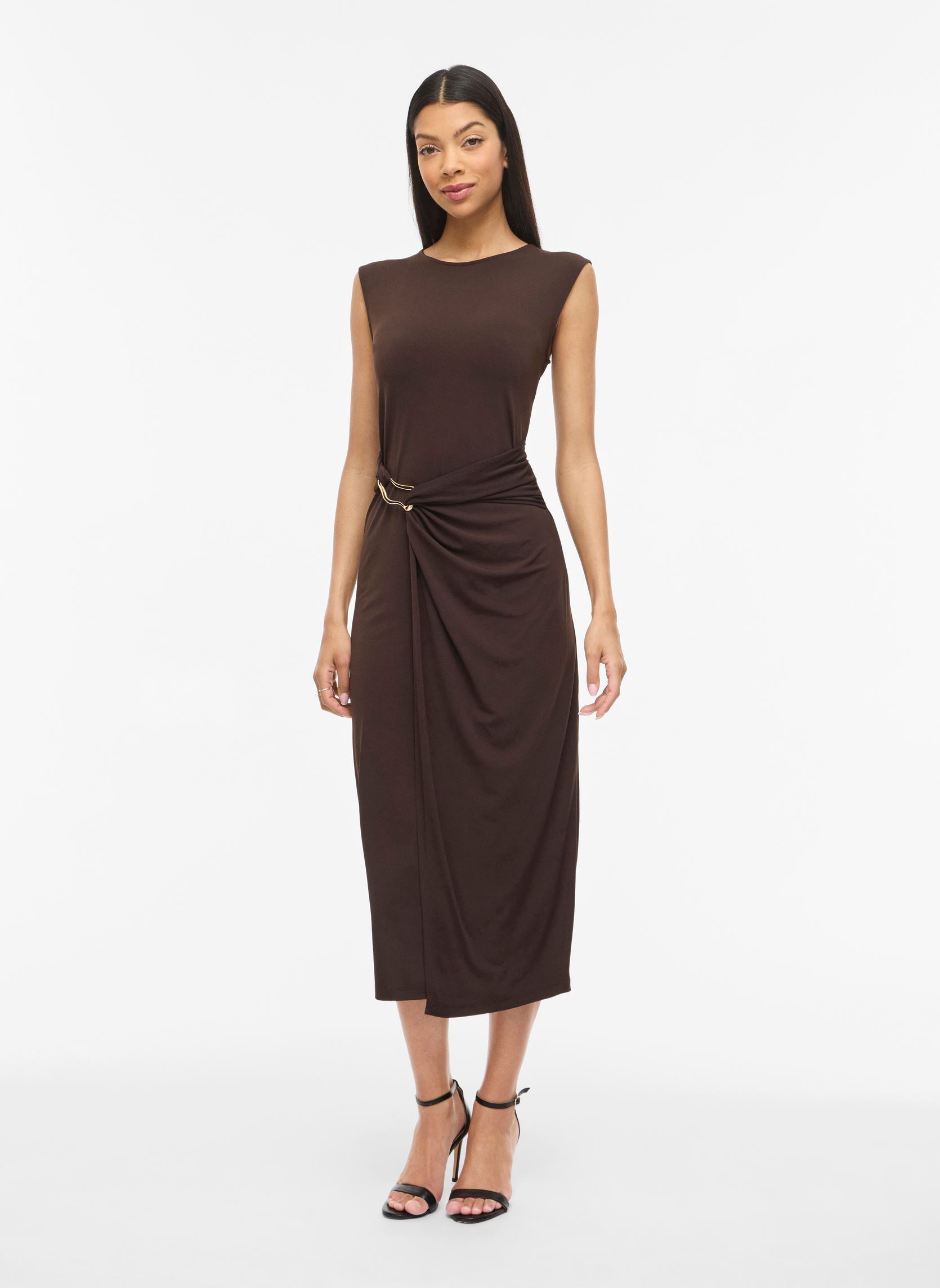 Vestidos Vijustine O-Neck Midi Dress/Dc/Bfs mujer negro Vila Vestidos Vijustine O-Neck Midi Dress/Dc/Bfs mujer negro Slate Black