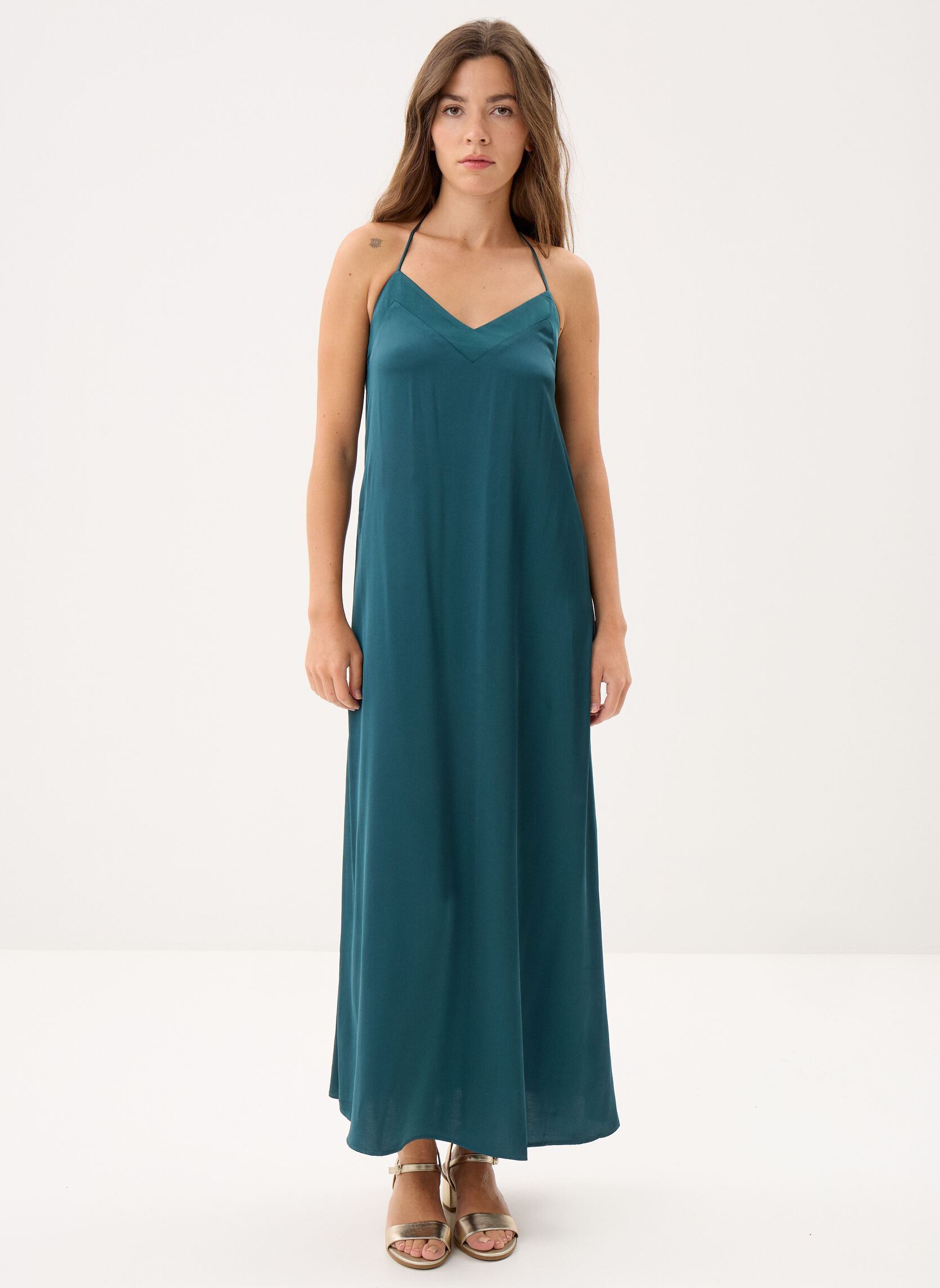 Robes longues Vilace V-Neck Singlet Ankle Dress/Dc/Rf femme vert Vila Robes longues Vilace V-Neck Singlet Ankle Dress/Dc/Rf femme vert Atlantic Deep