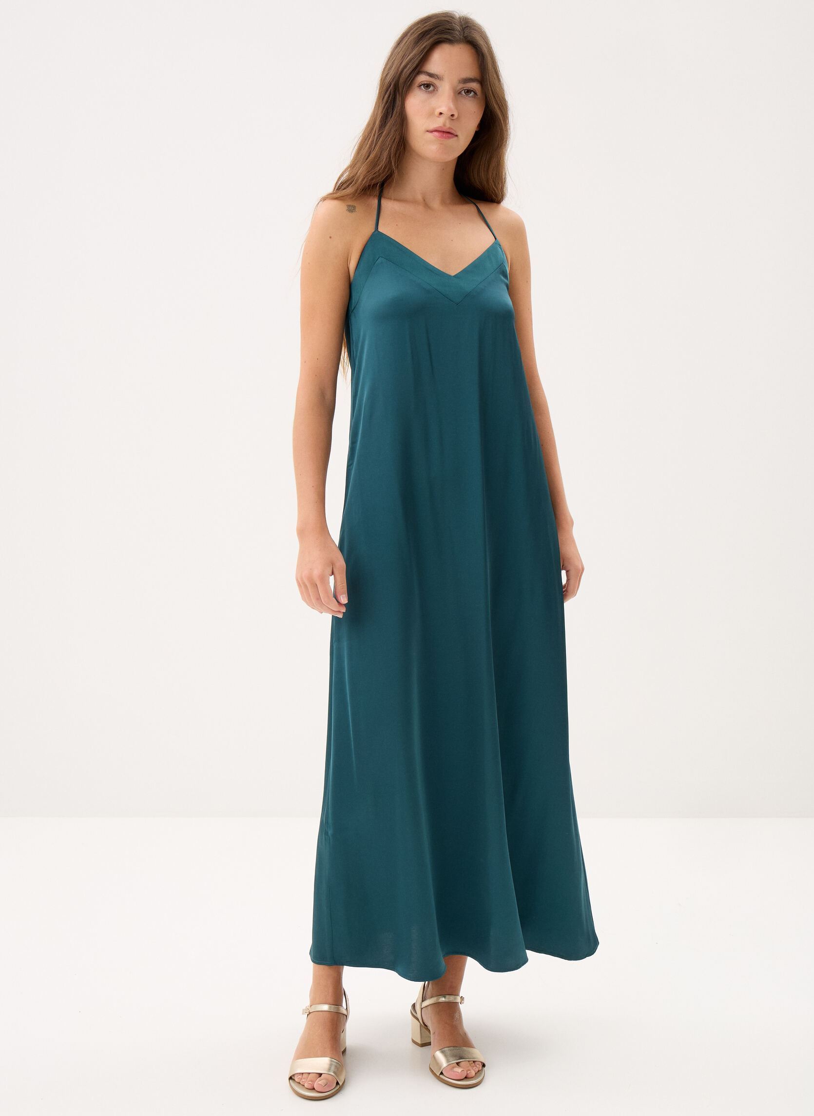 Robes longues Vilace V-Neck Singlet Ankle Dress/Dc/Rf femme vert Vila Robes longues Vilace V-Neck Singlet Ankle Dress/Dc/Rf femme vert Atlantic Deep