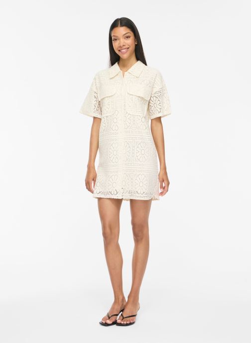 Vila Kleider Vimerinda 2/4 Dress/Vol damen beige