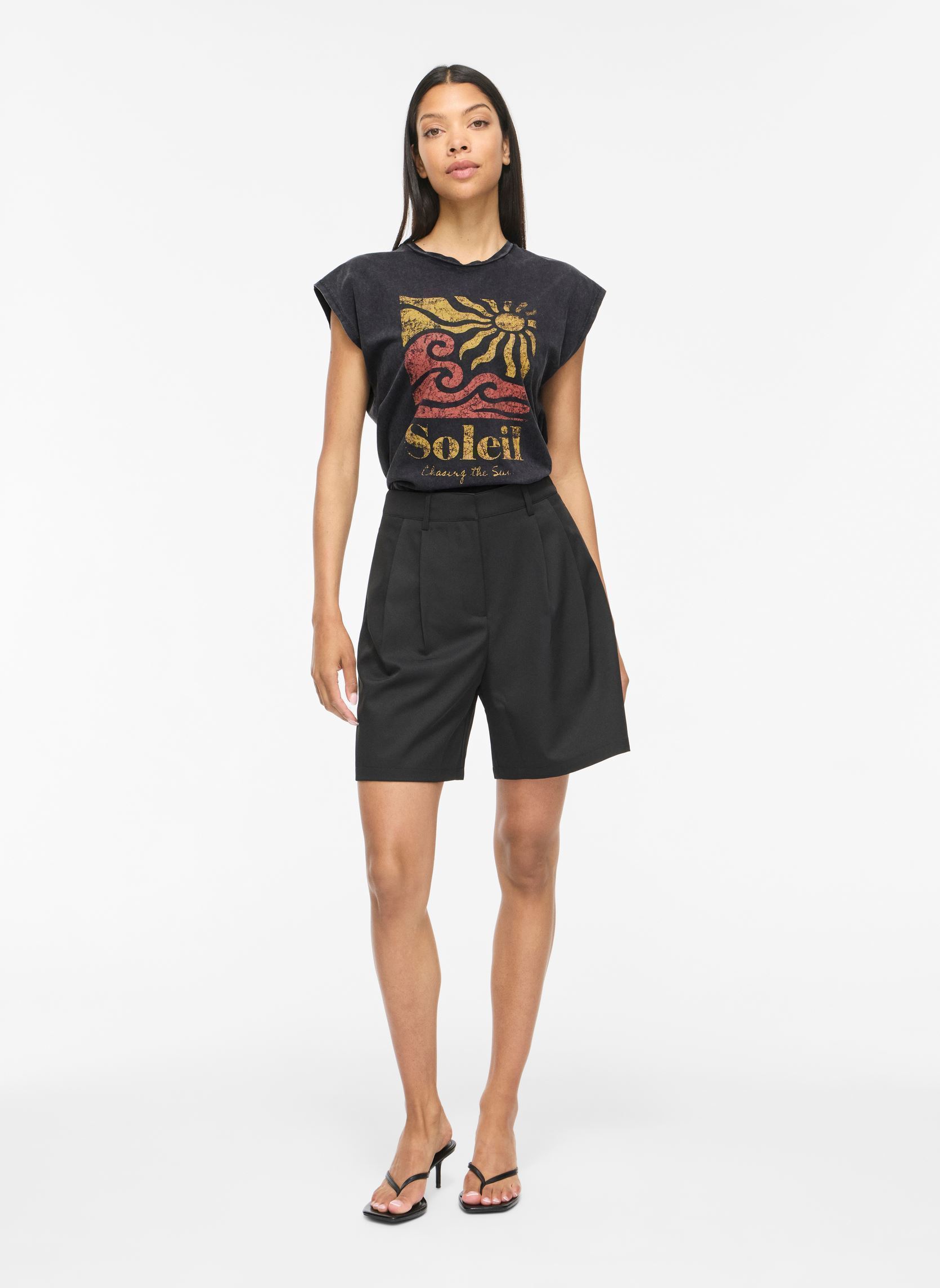 Tee-shirts Vipetone O-Neck Sl Sun Tank Top femme noir Vila Tee-shirts Vipetone O-Neck Sl Sun Tank Top femme noir Black Beauty