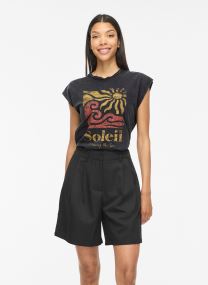 Tee-shirts Vipetone O-Neck Sl Sun Tank Top femme noir Vila Tee-shirts Vipetone O-Neck Sl Sun Tank Top femme noir Black Beauty