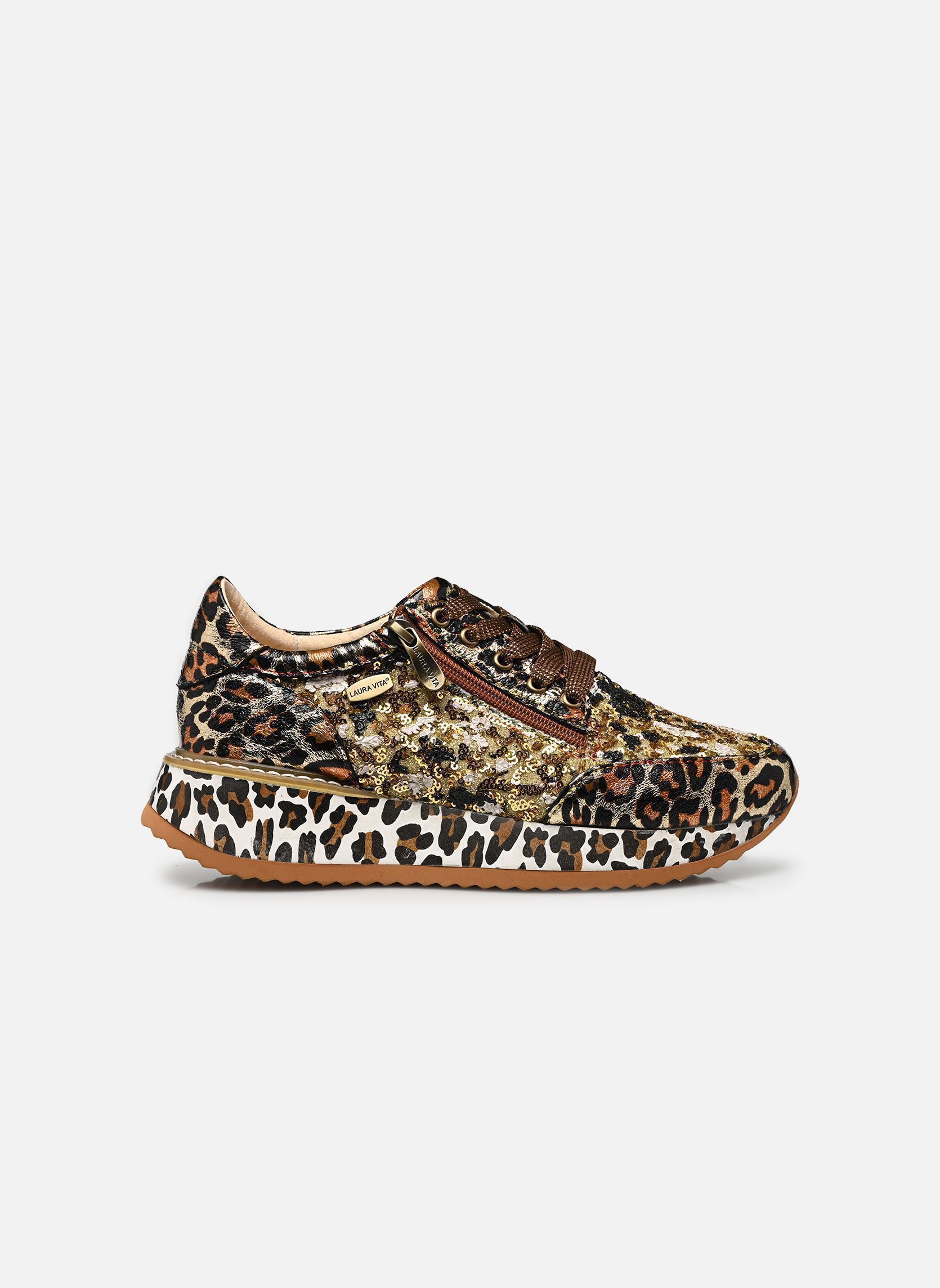 Lage sneakers DELPHINE 06 dames goud en brons Laura Vita Lage sneakers DELPHINE 06 dames goud en brons OR
