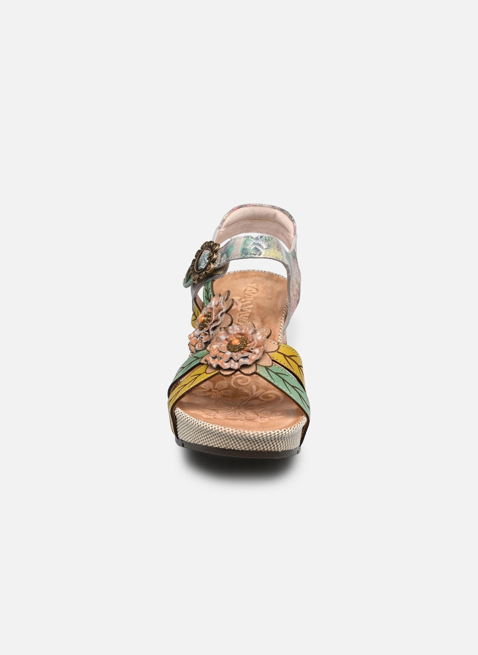 Sandales compensées et plateformes BARRY 41 femme multicolore Laura Vita Sandales compensées et plateformes BARRY 41 femme multicolore Beige