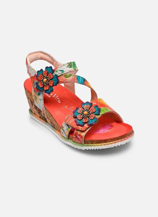 Laura Vita Keil- und Plateausandalen BONITO 32 damen orange