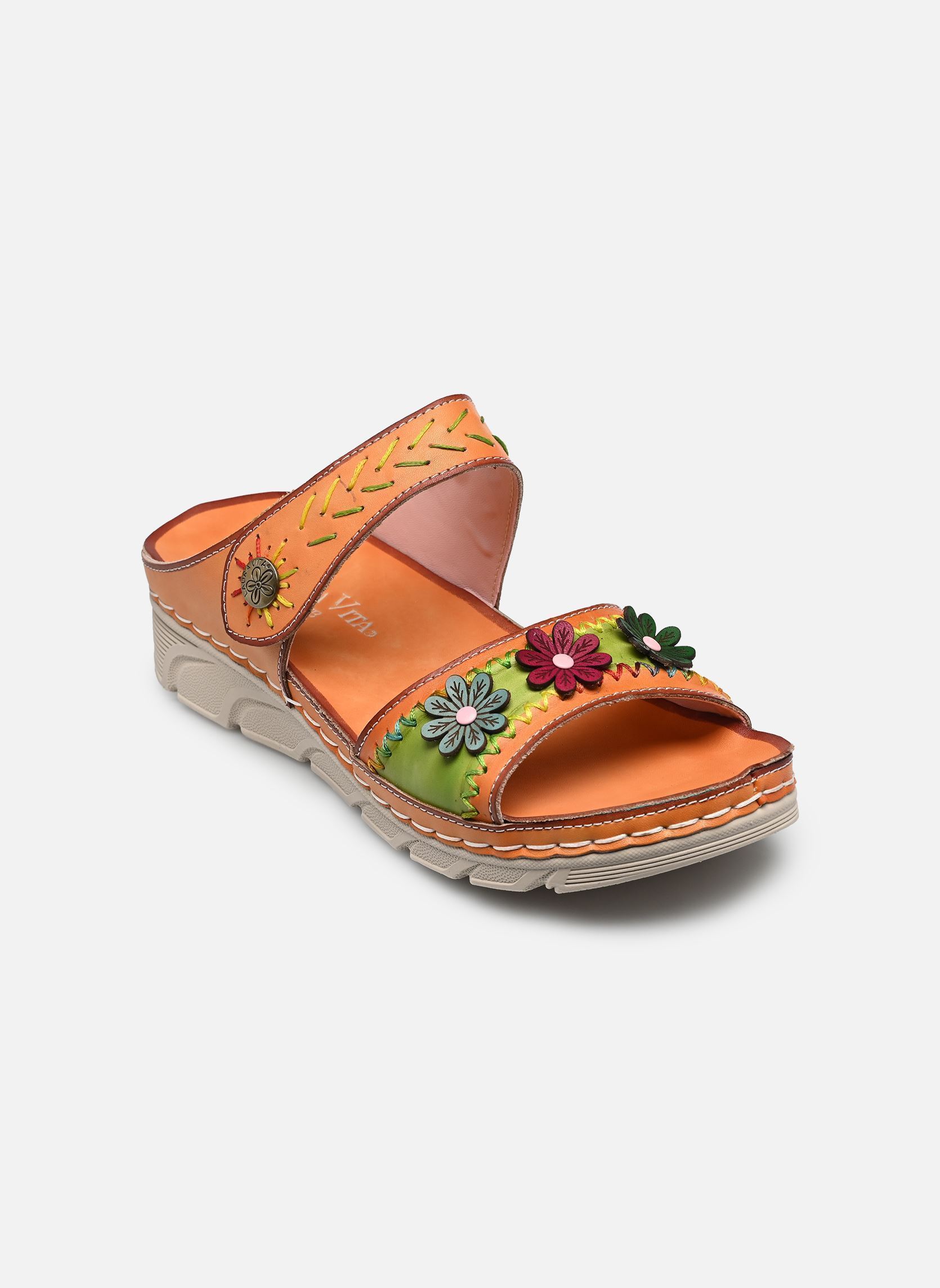 Pantoletten und Clogs DORRY 13 damen orange Laura Vita Pantoletten und Clogs DORRY 13 damen orange Orange