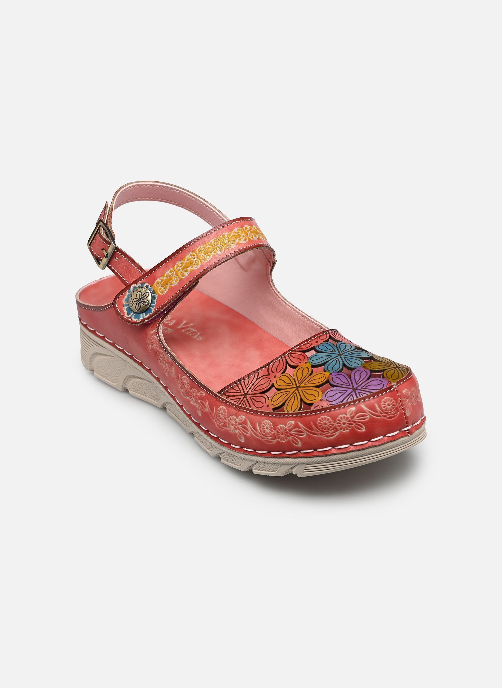 Keil- und Plateausandalen DORRY 32 damen rosa Laura Vita Keil- und Plateausandalen DORRY 32 damen rosa Rose