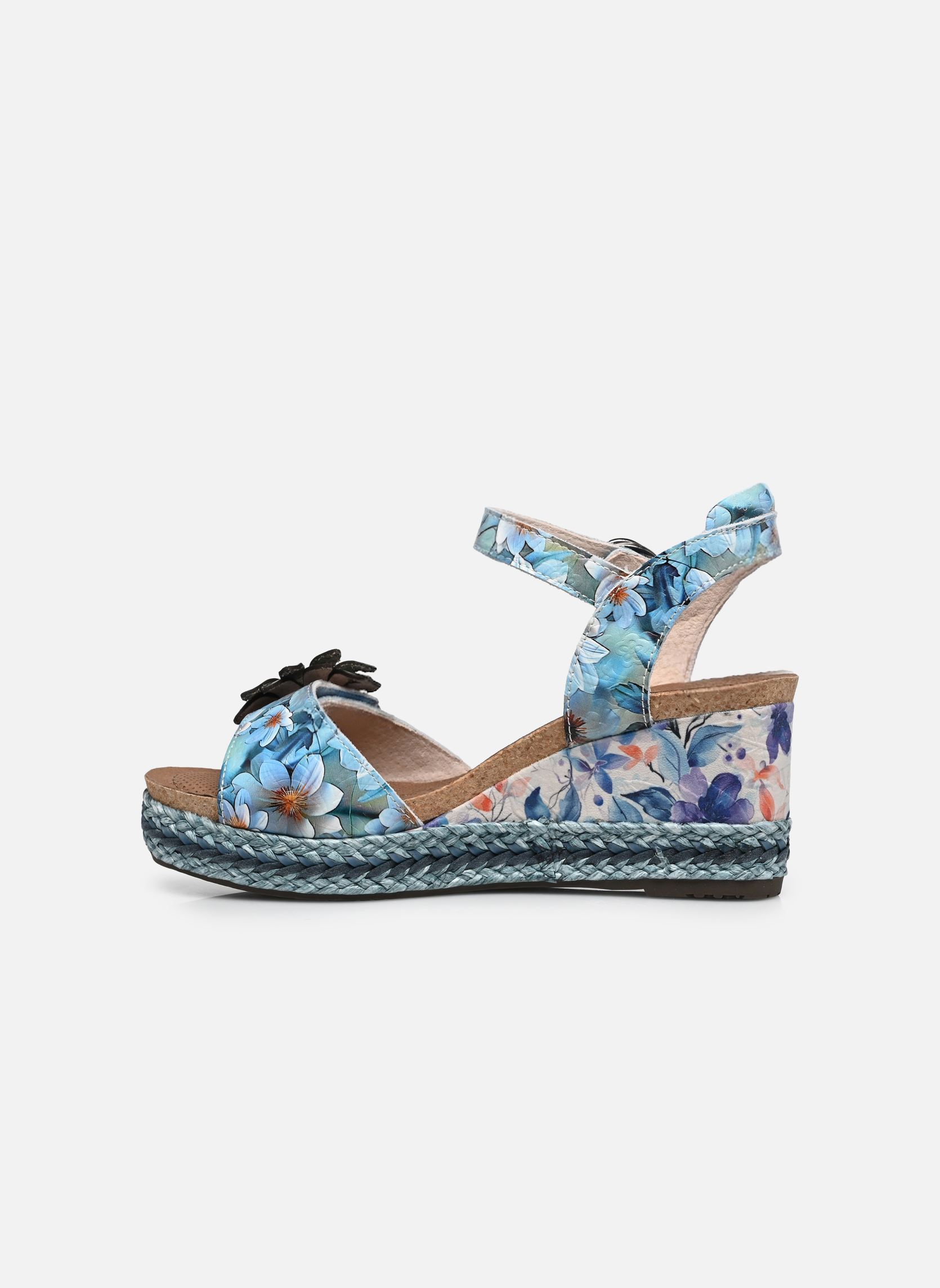 Keil- und Plateausandalen FACYO 75 damen blau Laura Vita Keil- und Plateausandalen FACYO 75 damen blau Bleu