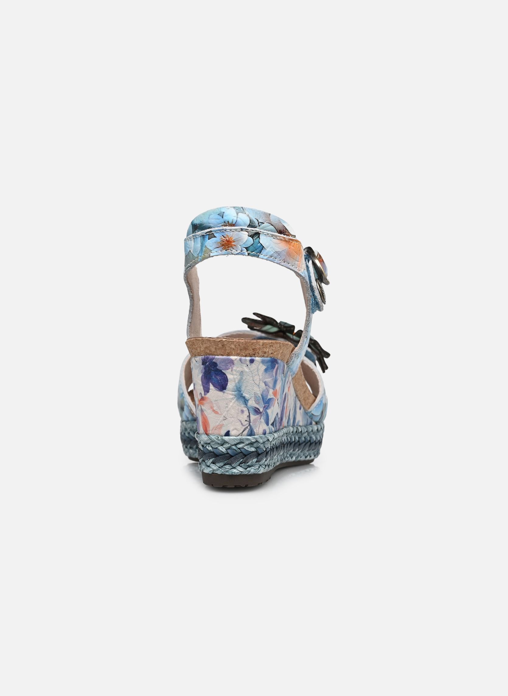 Keil- und Plateausandalen FACYO 75 damen blau Laura Vita Keil- und Plateausandalen FACYO 75 damen blau Bleu