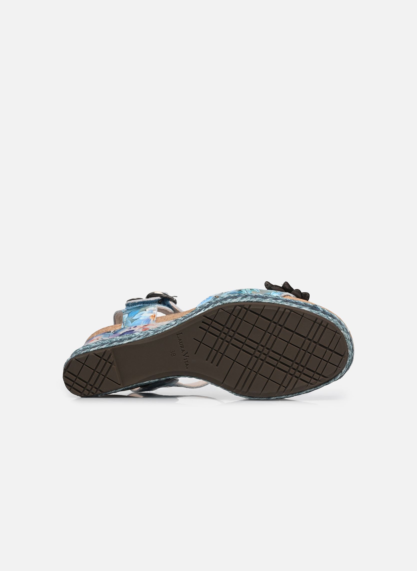 Keil- und Plateausandalen FACYO 75 damen blau Laura Vita Keil- und Plateausandalen FACYO 75 damen blau Bleu