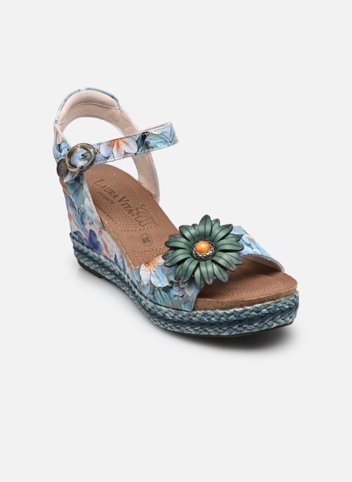 Laura Vita Keil- und Plateausandalen FACYO 75 damen blau