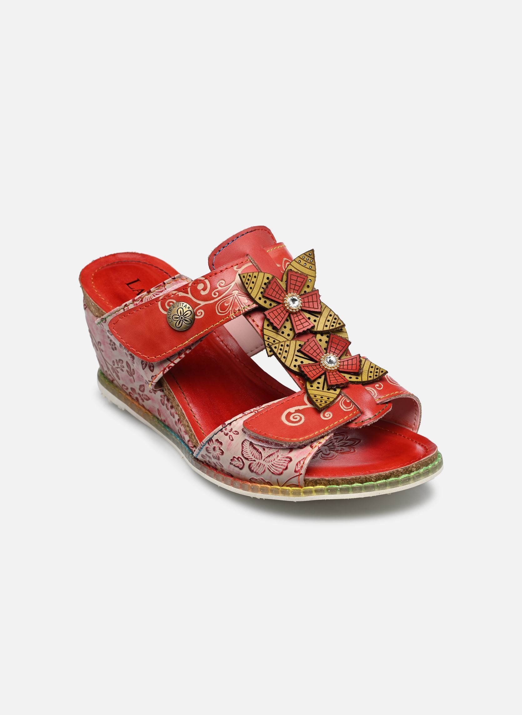 Mules HACEO 08 femme rouge Laura Vita Mules HACEO 08 femme rouge Rouge