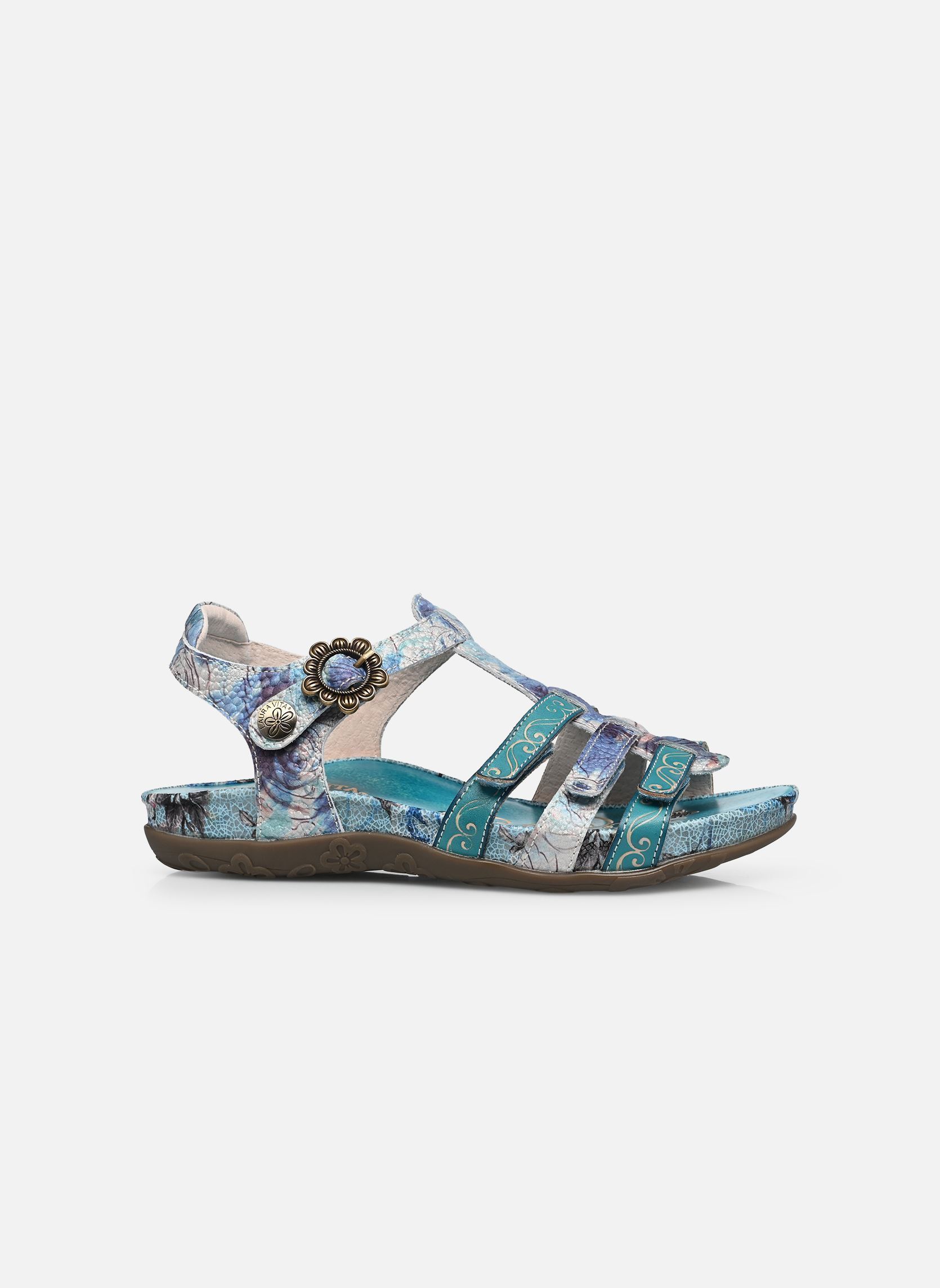 Sandali con zeppa e plateau LILOO 42 donna blu Laura Vita Sandali con zeppa e plateau LILOO 42 donna blu Turquoise