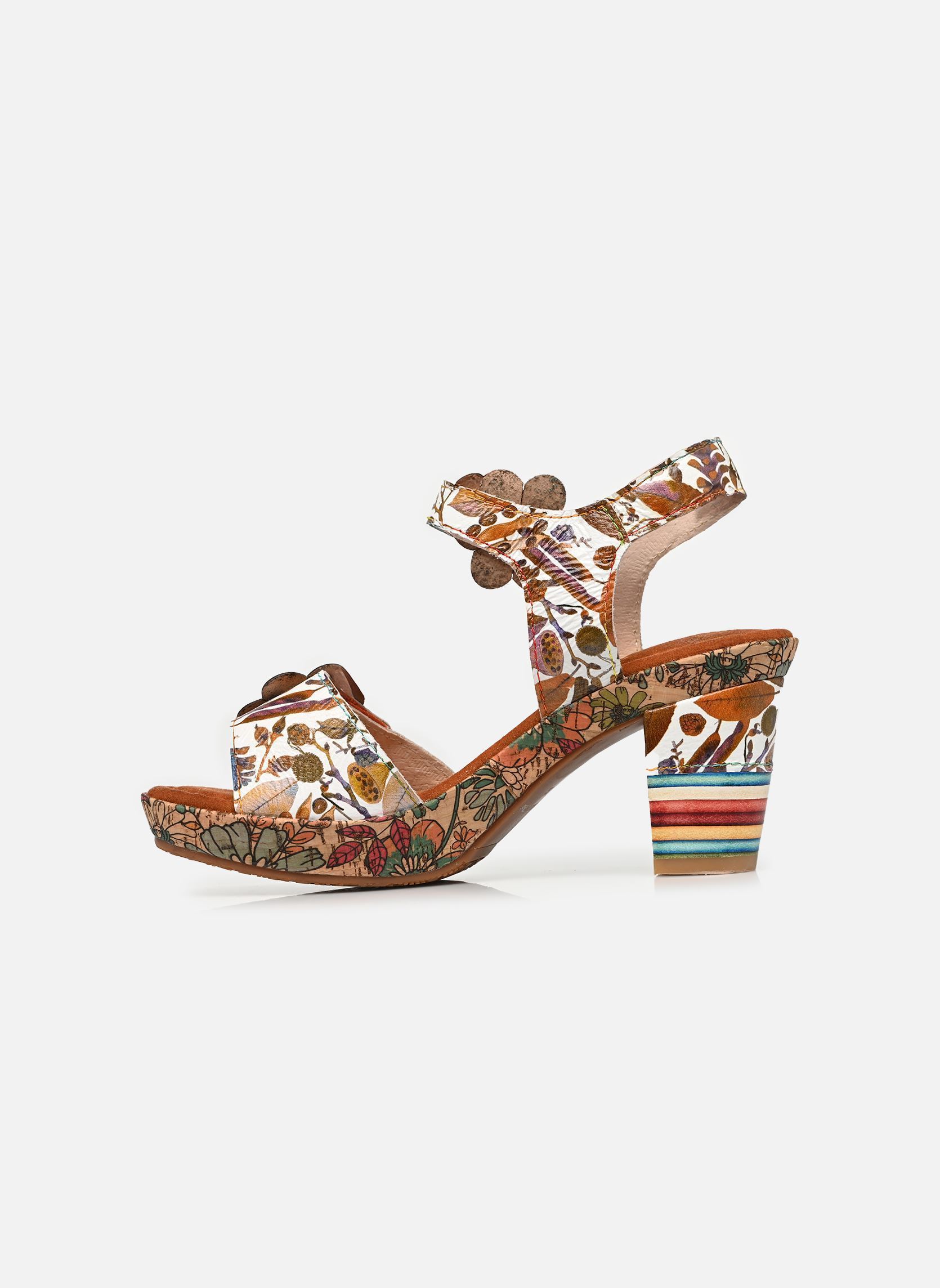 Sandales NELLAO 36 femme multicolore Laura Vita Sandales NELLAO 36 femme multicolore Camel