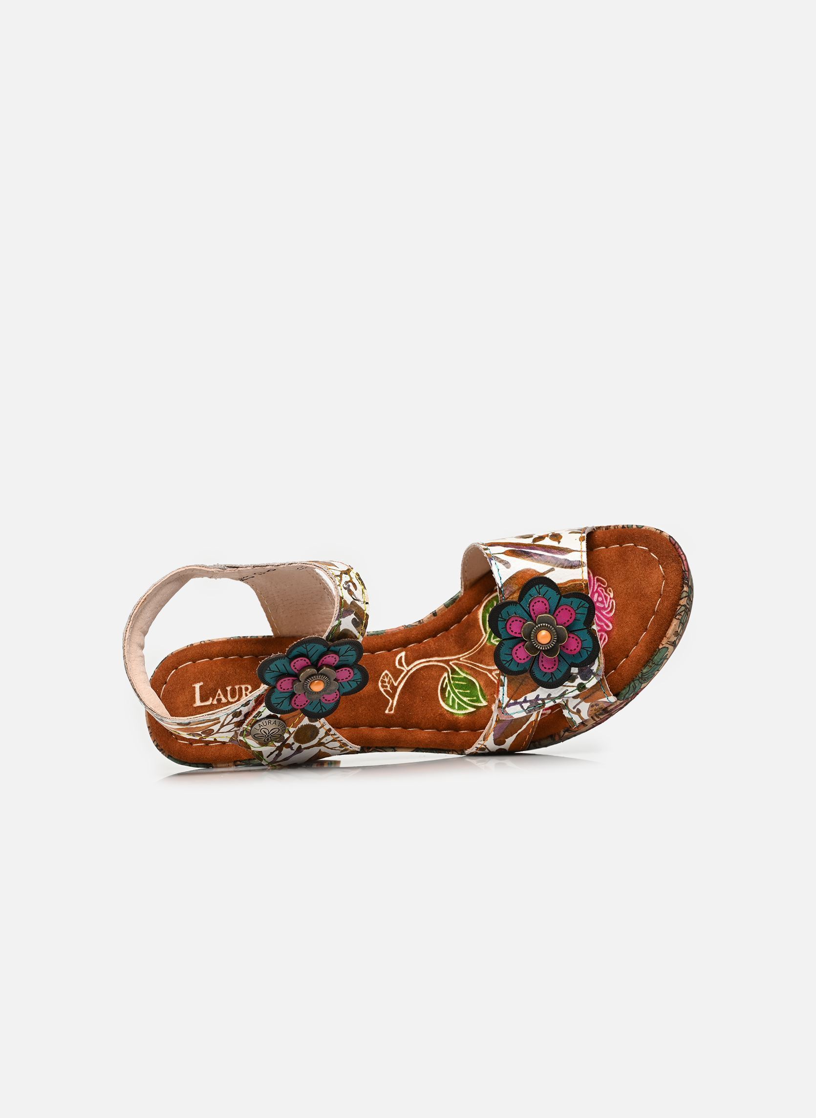 Sandales NELLAO 36 femme multicolore Laura Vita Sandales NELLAO 36 femme multicolore Camel