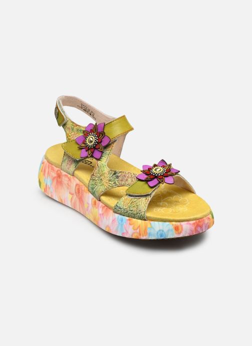 Laura Vita Keil- und Plateausandalen NIKITO 03 damen gelb