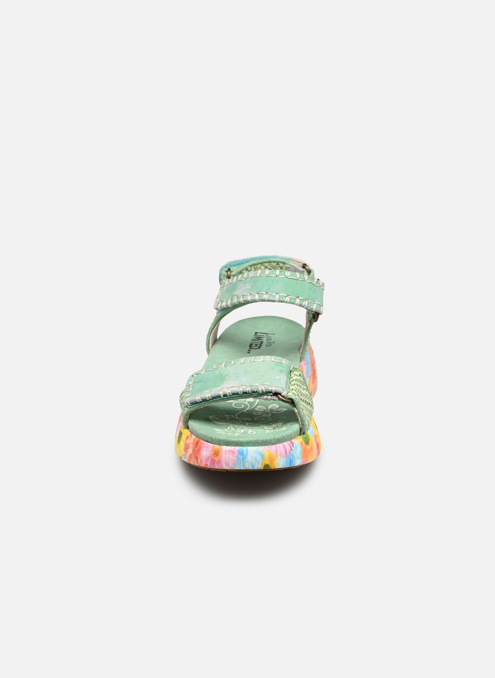 Keil- und Plateausandalen NIKITO 06 damen grün Laura Vita Keil- und Plateausandalen NIKITO 06 damen grün Vert