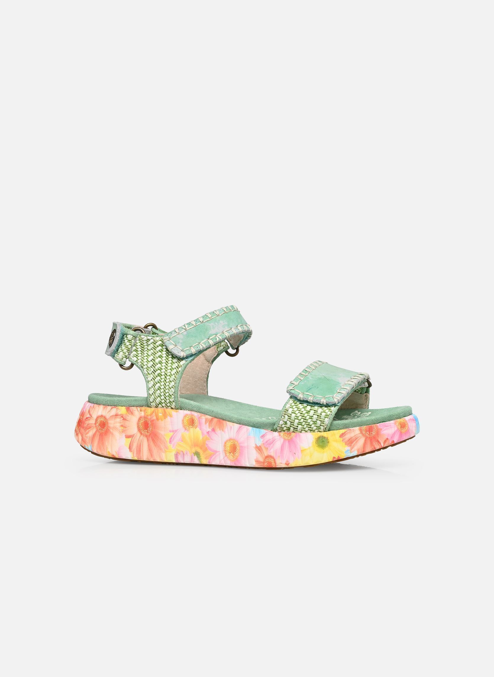 Keil- und Plateausandalen NIKITO 06 damen grün Laura Vita Keil- und Plateausandalen NIKITO 06 damen grün Vert