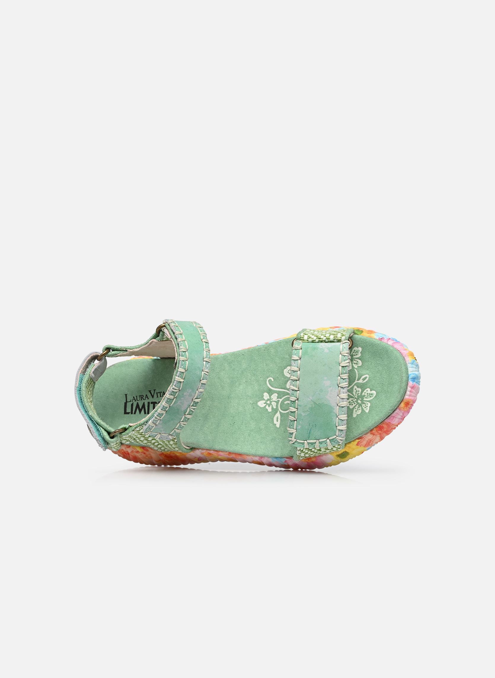 Keil- und Plateausandalen NIKITO 06 damen grün Laura Vita Keil- und Plateausandalen NIKITO 06 damen grün Vert