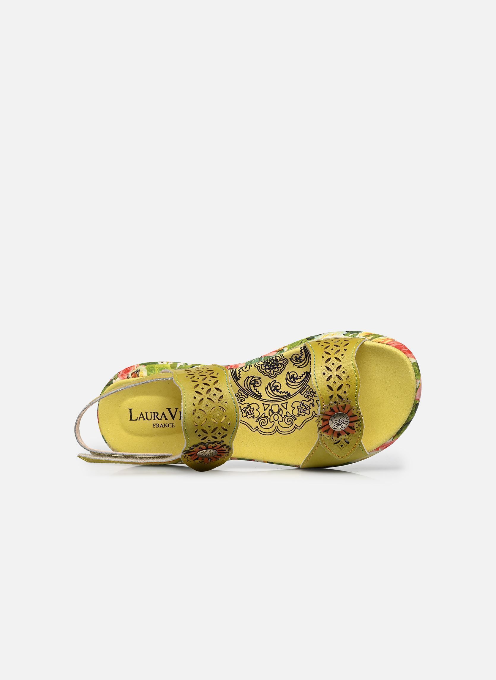 Keil- und Plateausandalen SANAO 53 damen gelb Laura Vita Keil- und Plateausandalen SANAO 53 damen gelb Anis