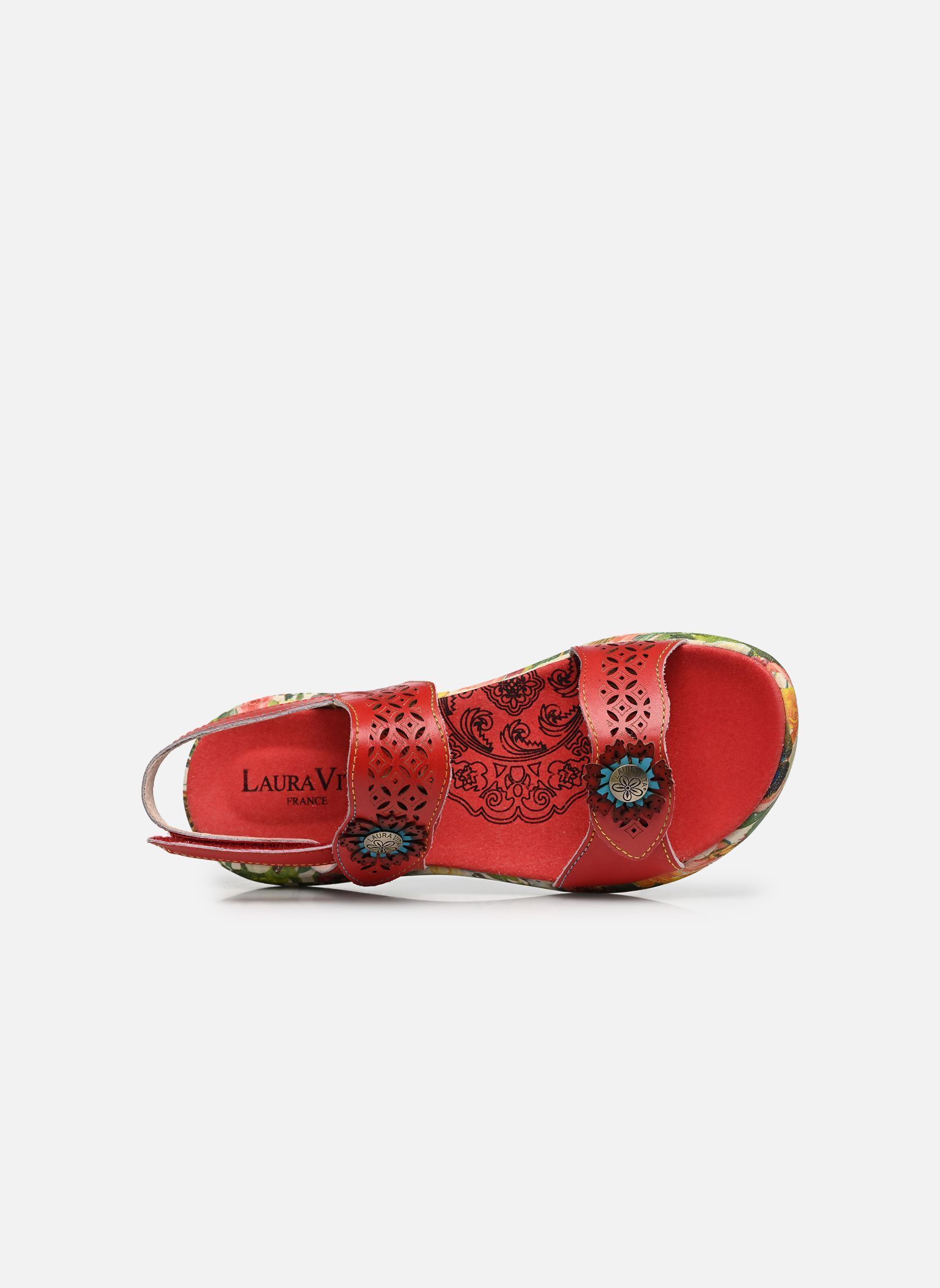 Sandales compensées et plateformes SANAO 53 femme rouge Laura Vita Sandales compensées et plateformes SANAO 53 femme rouge Rouge