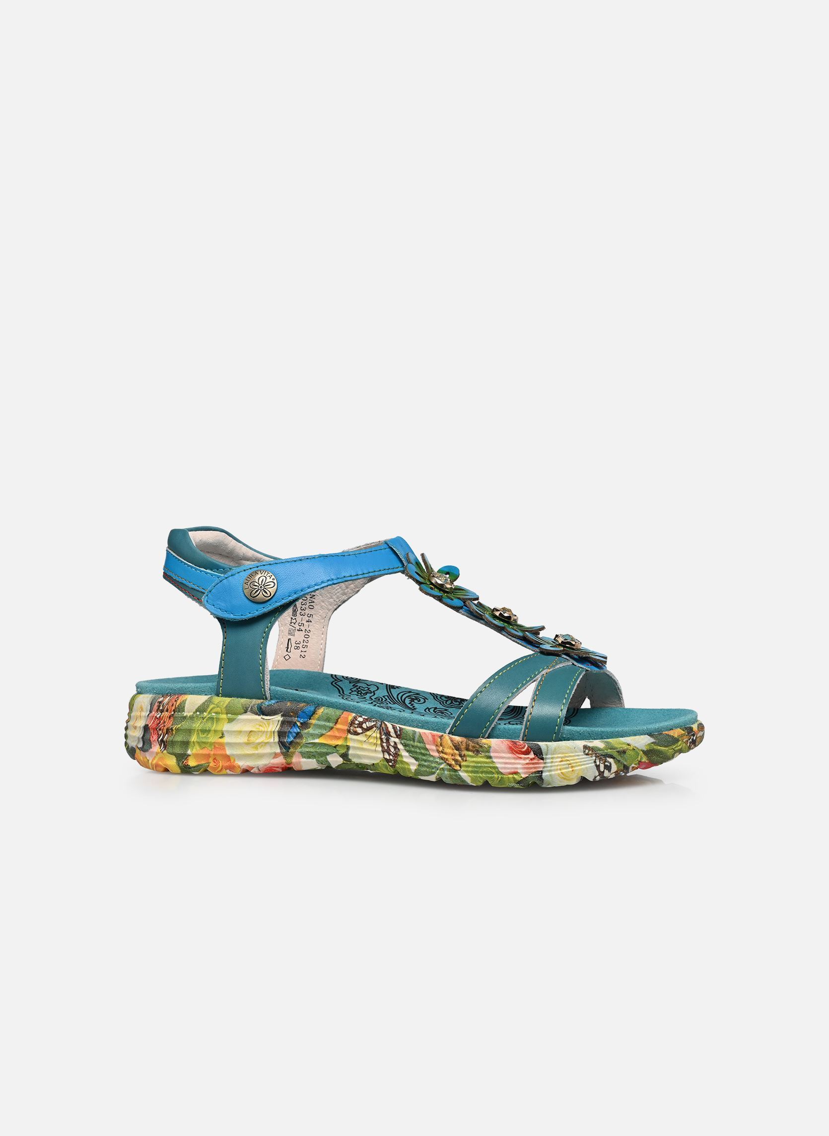 Keil- und Plateausandalen SANAO 54 damen blau Laura Vita Keil- und Plateausandalen SANAO 54 damen blau Turquoise
